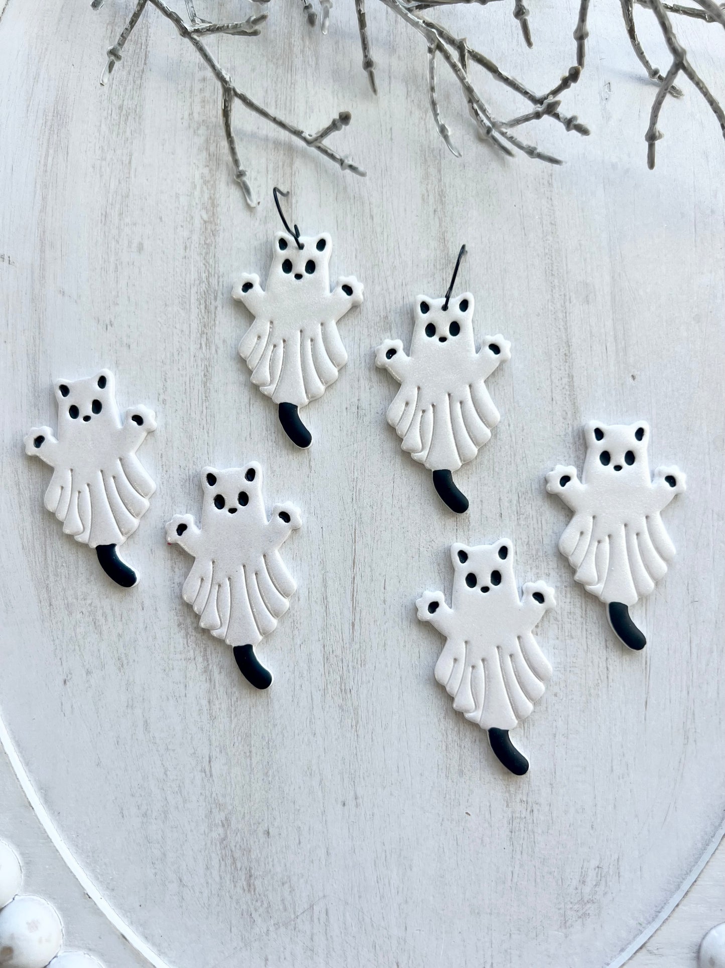 Cat Ghost Dangles