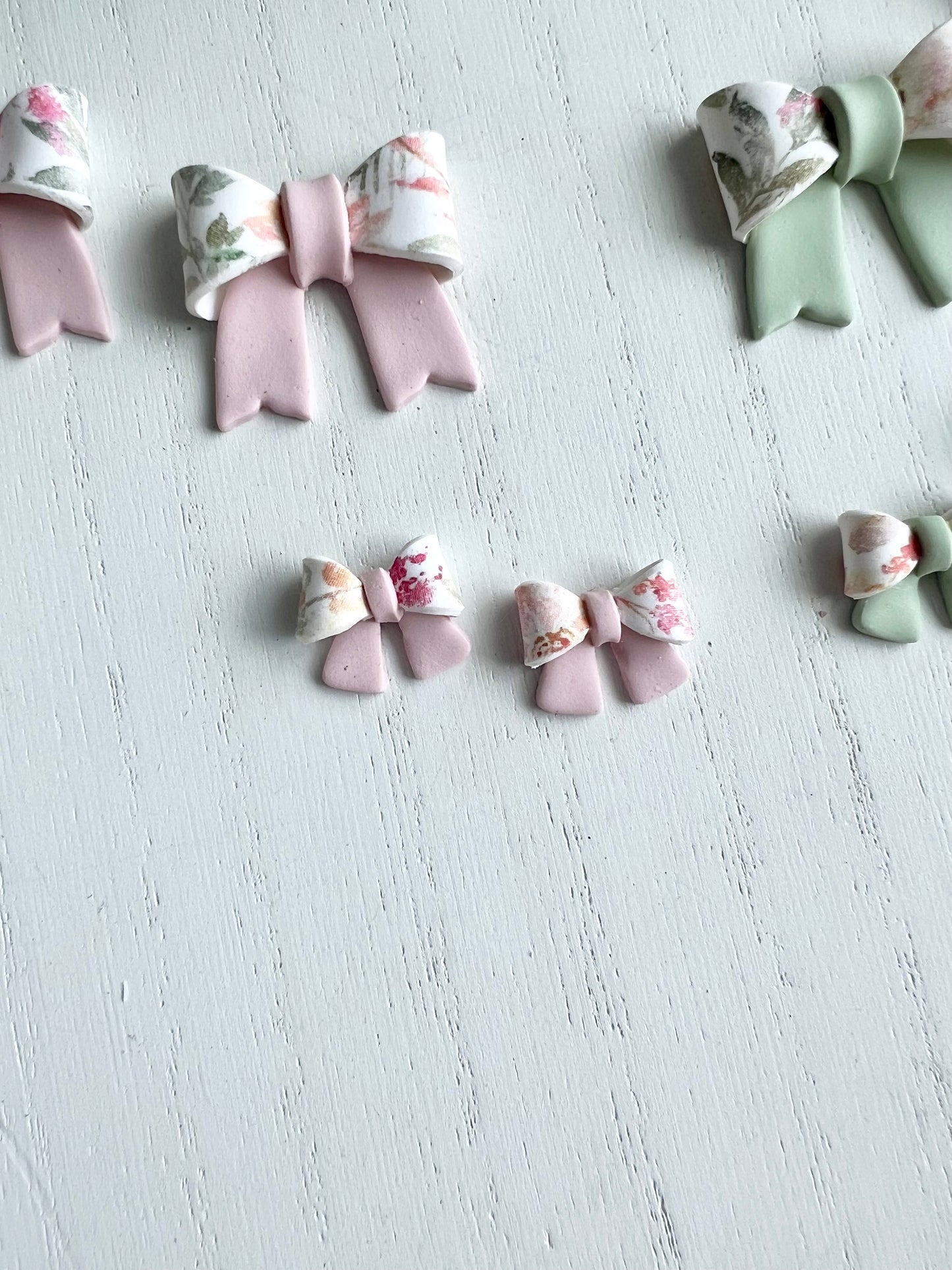 Spring Floral Bow Studs