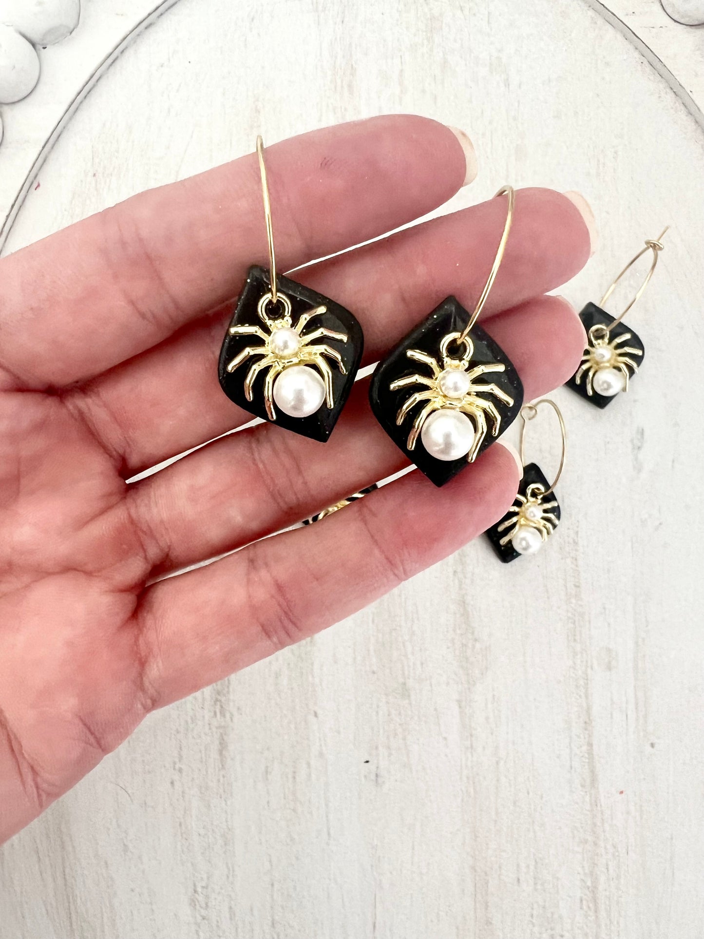 Elegant Spider Hoops
