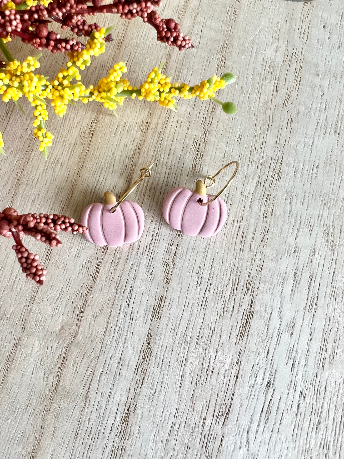 Pumpkin Studs/Dainty Hoops