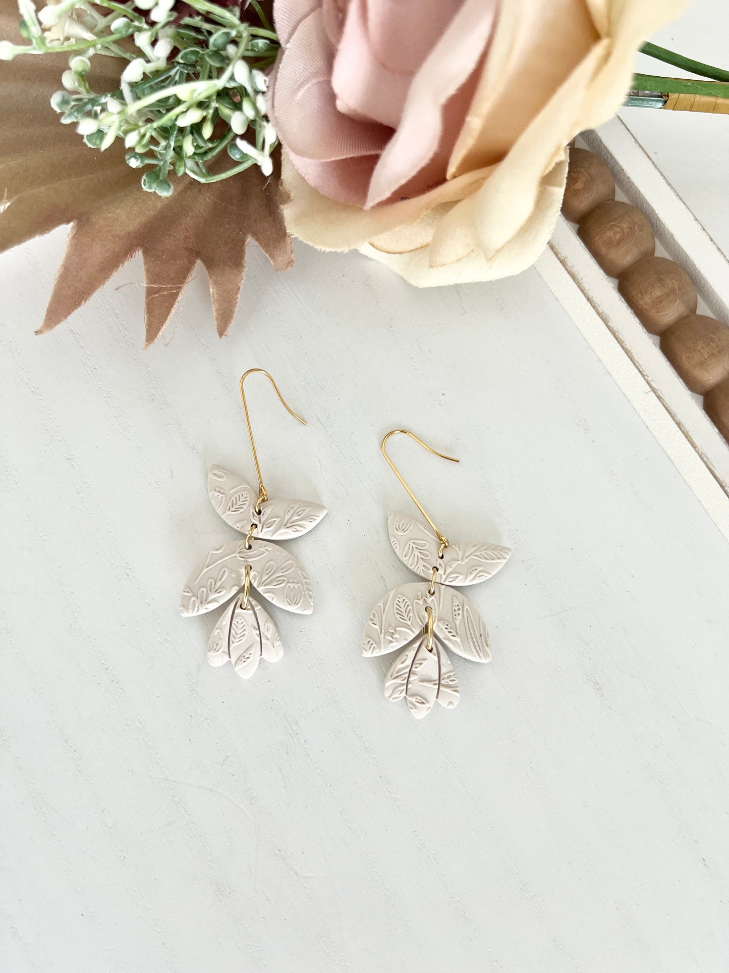 Floral Drop Dangles
