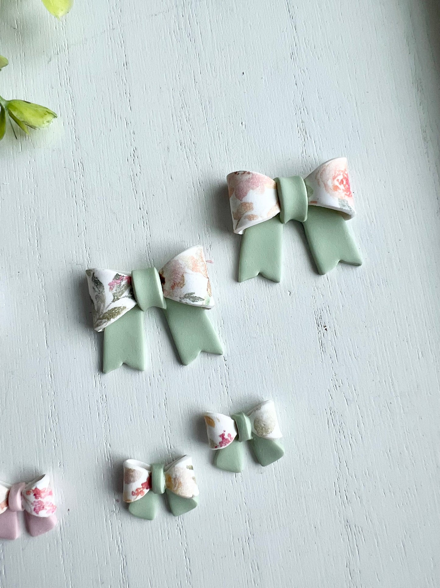 Spring Floral Bow Studs