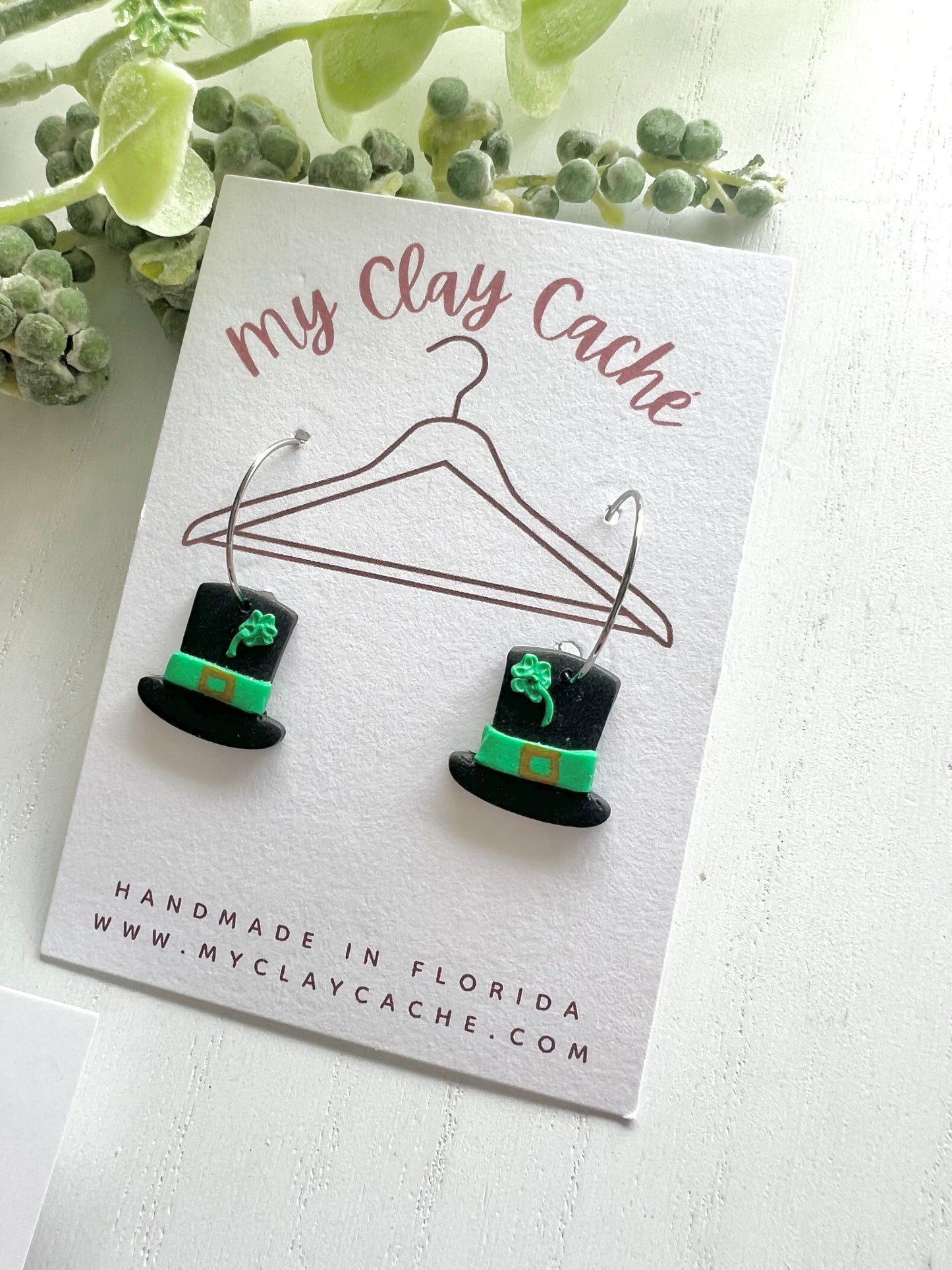 Leprechaun Hat Earrings
