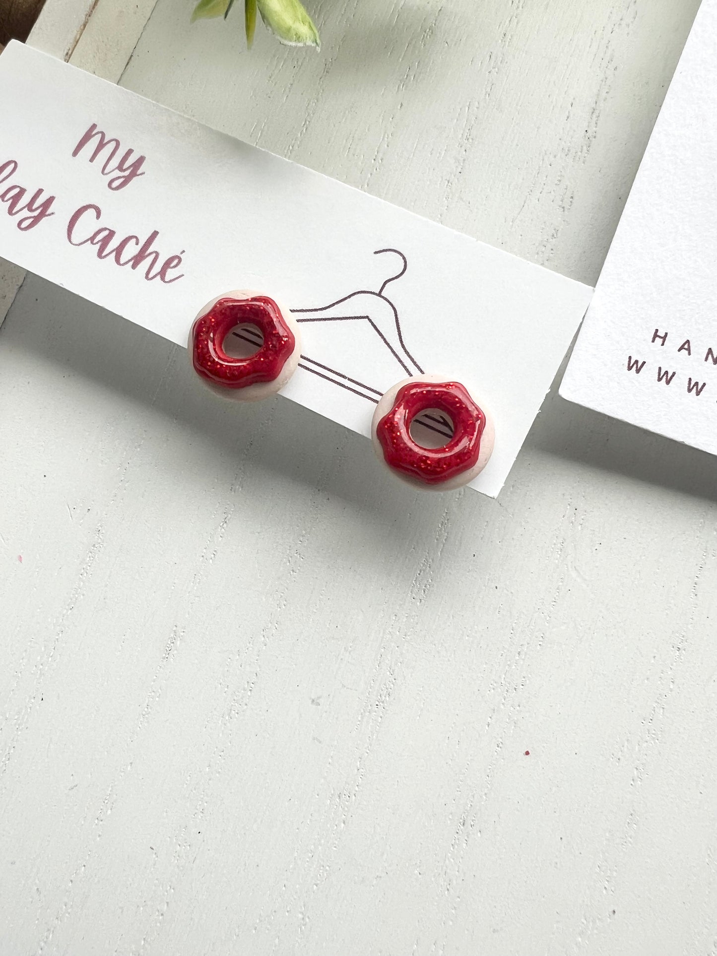 Dainty Donut Hoops and Dangles