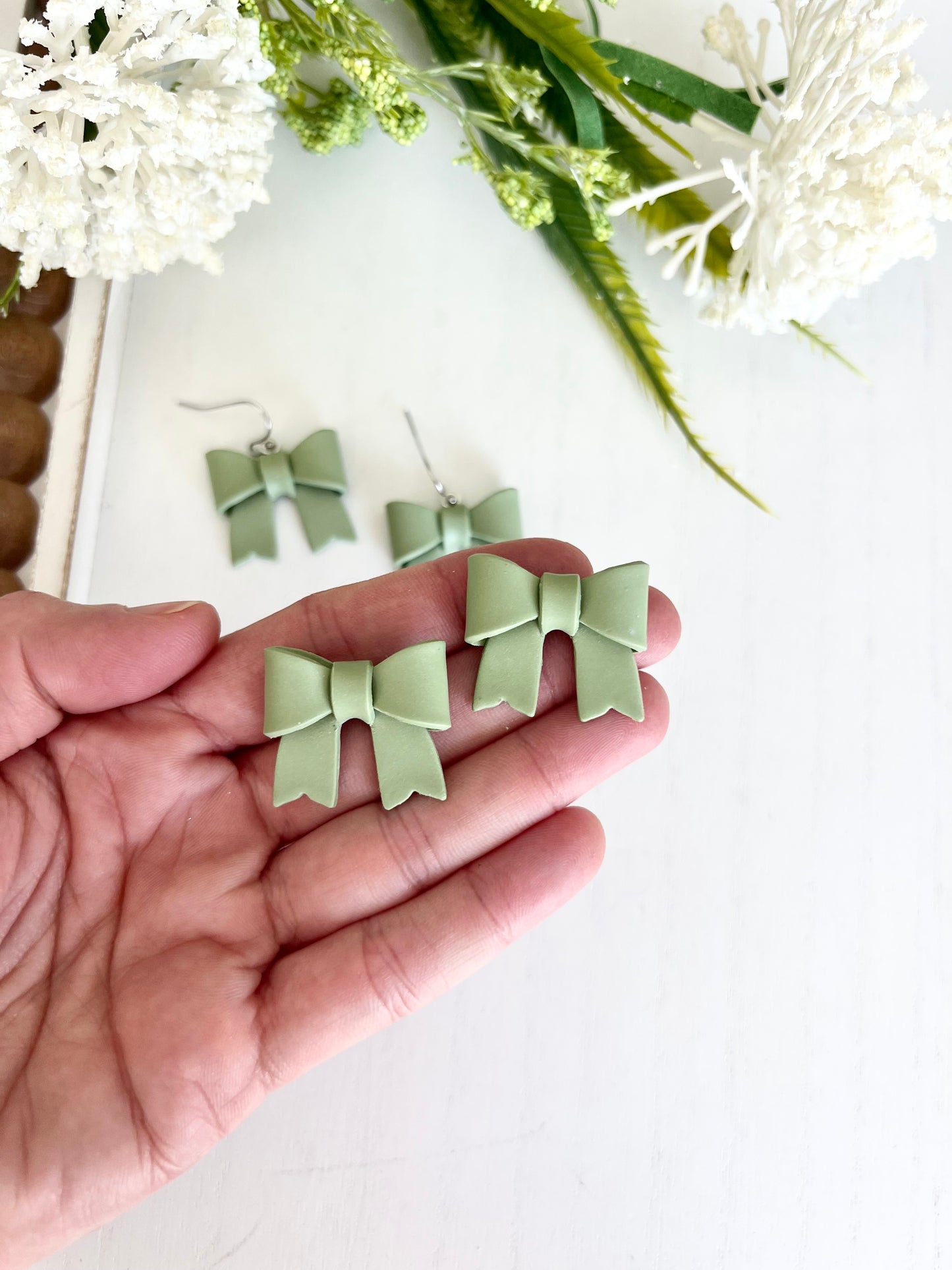 Small Bow Dangles and Statement Studs