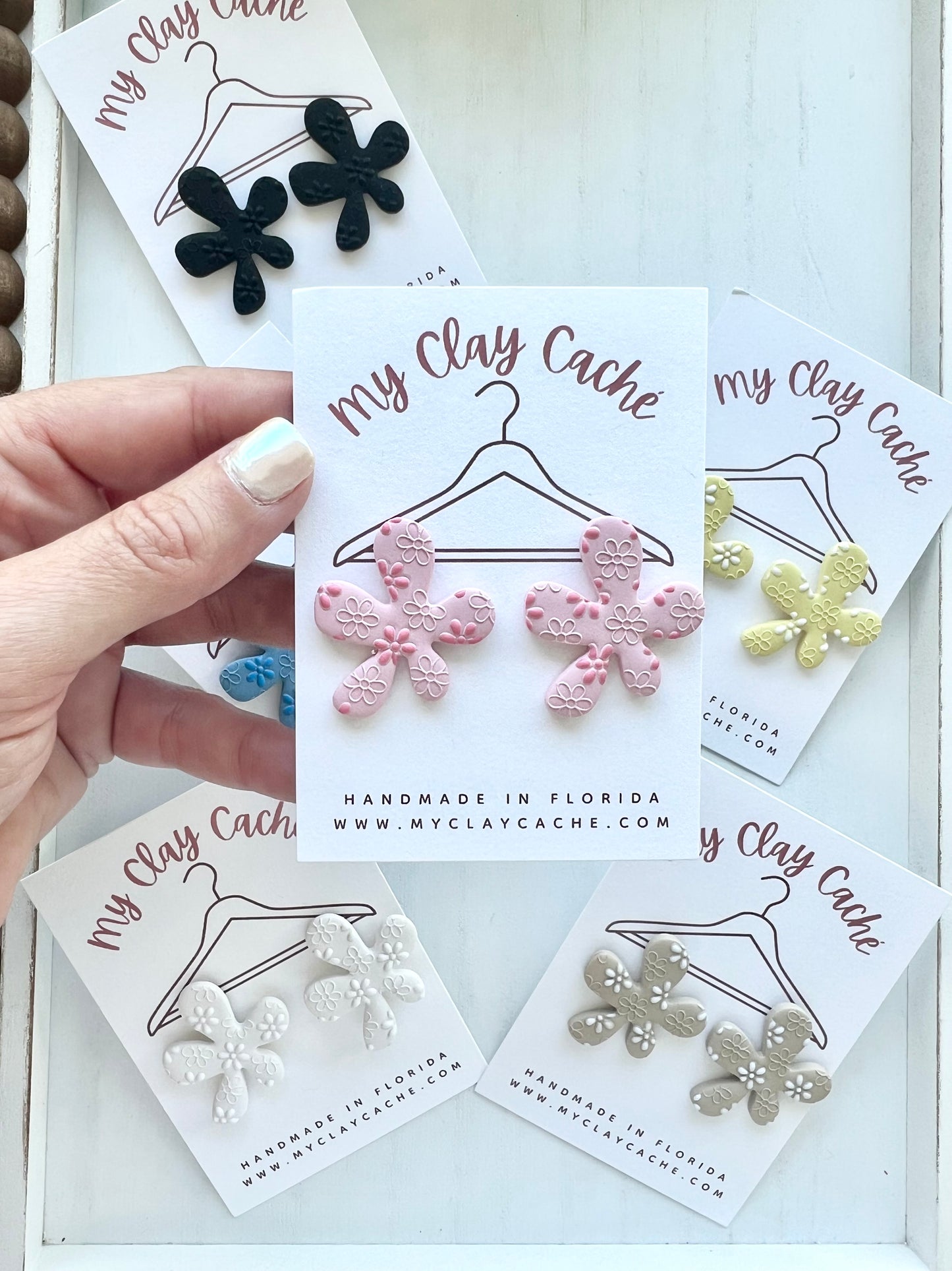 Funky Flower Statement Studs