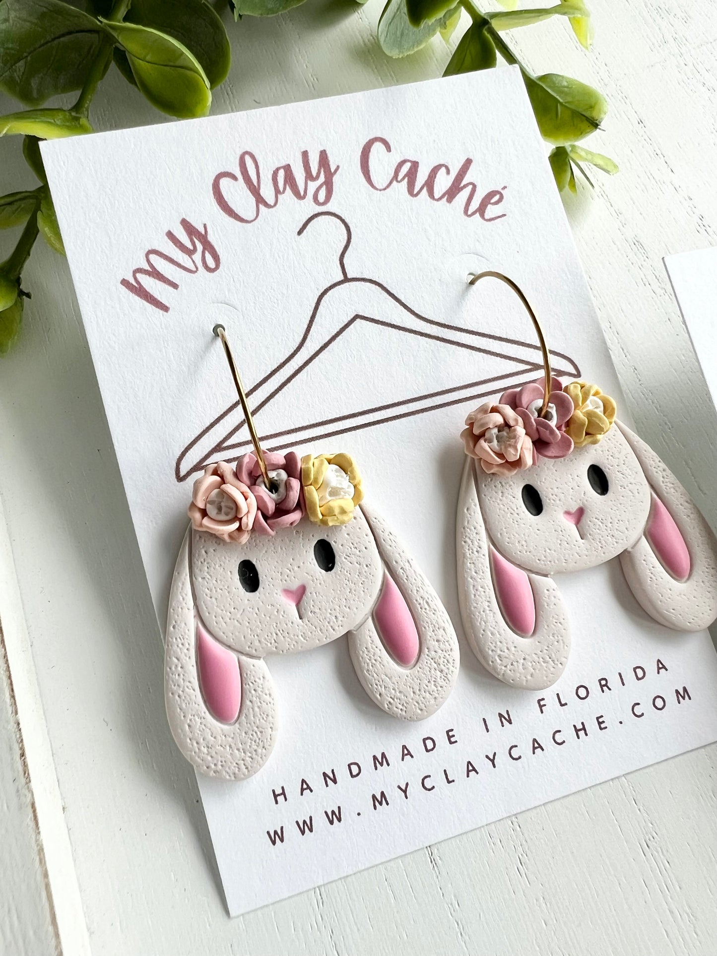 Flower Crown Bunny Hoops