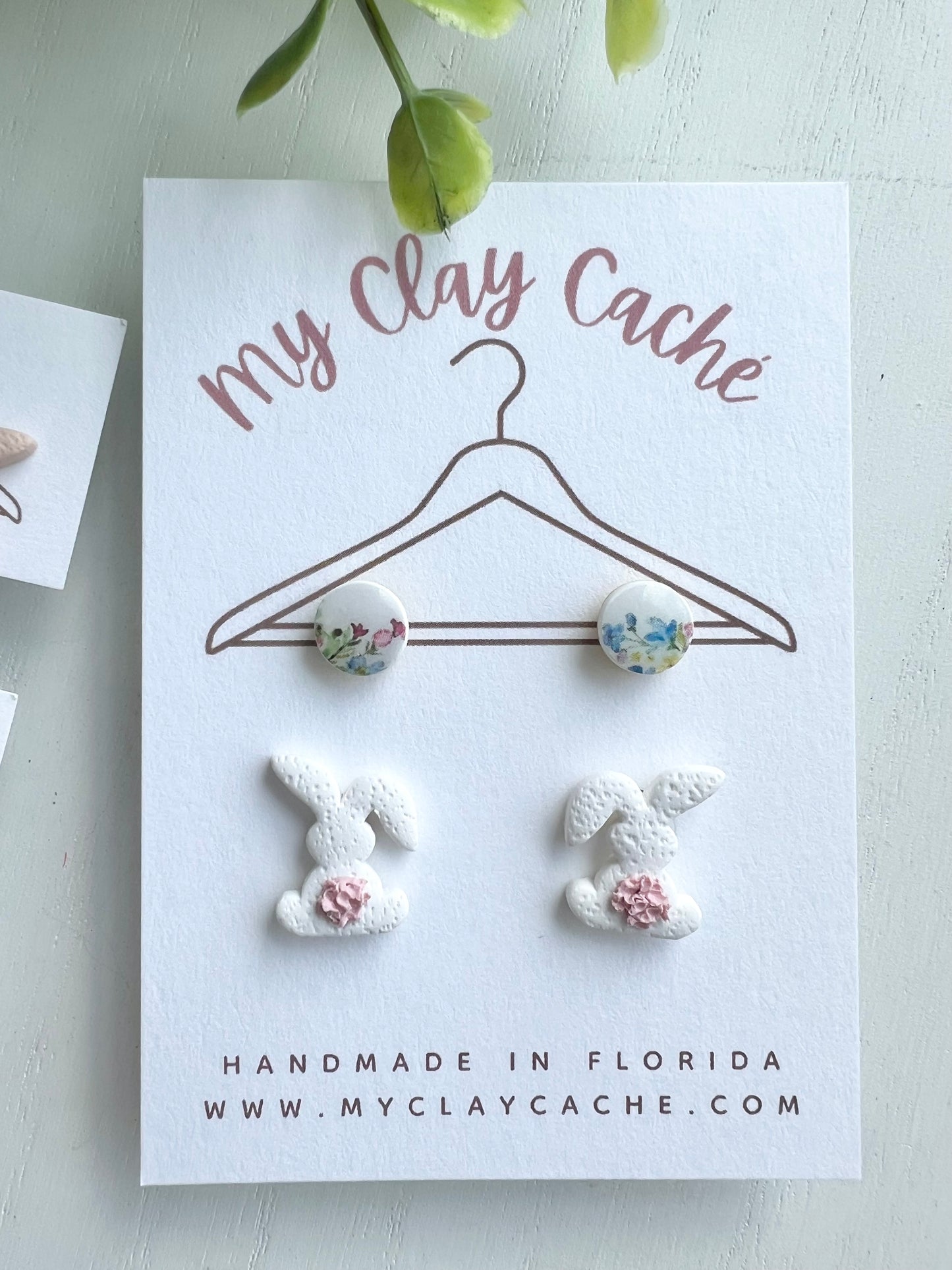 Floppy Bunny Studs