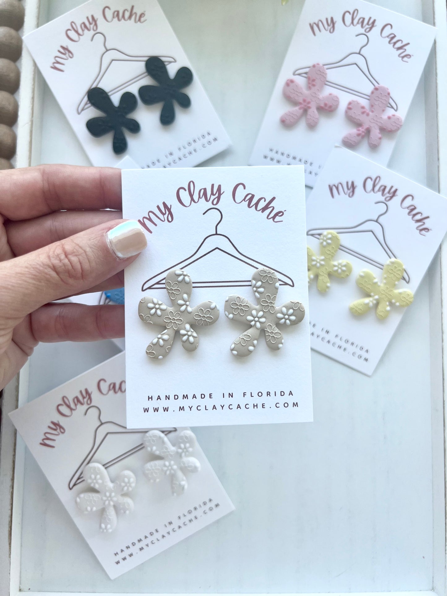 Funky Flower Statement Studs