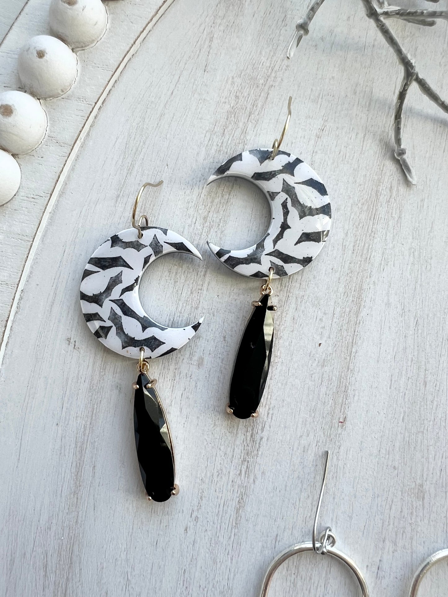 Bat Print Dangles (various styles)