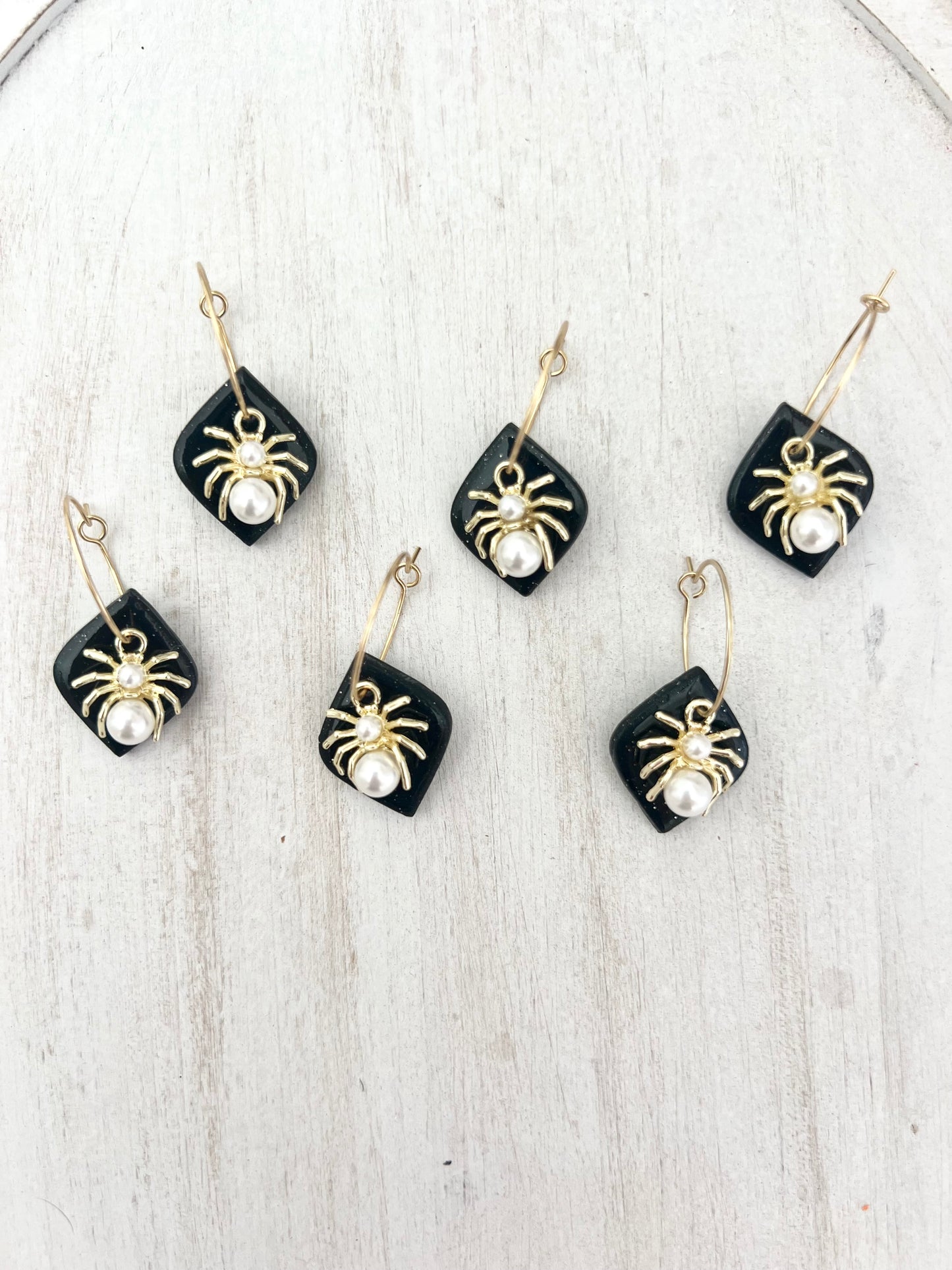 Elegant Spider Hoops