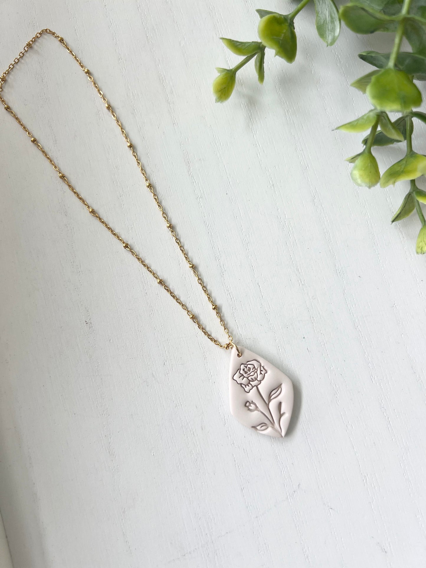 Birth Flower Earrings and Necklaces
