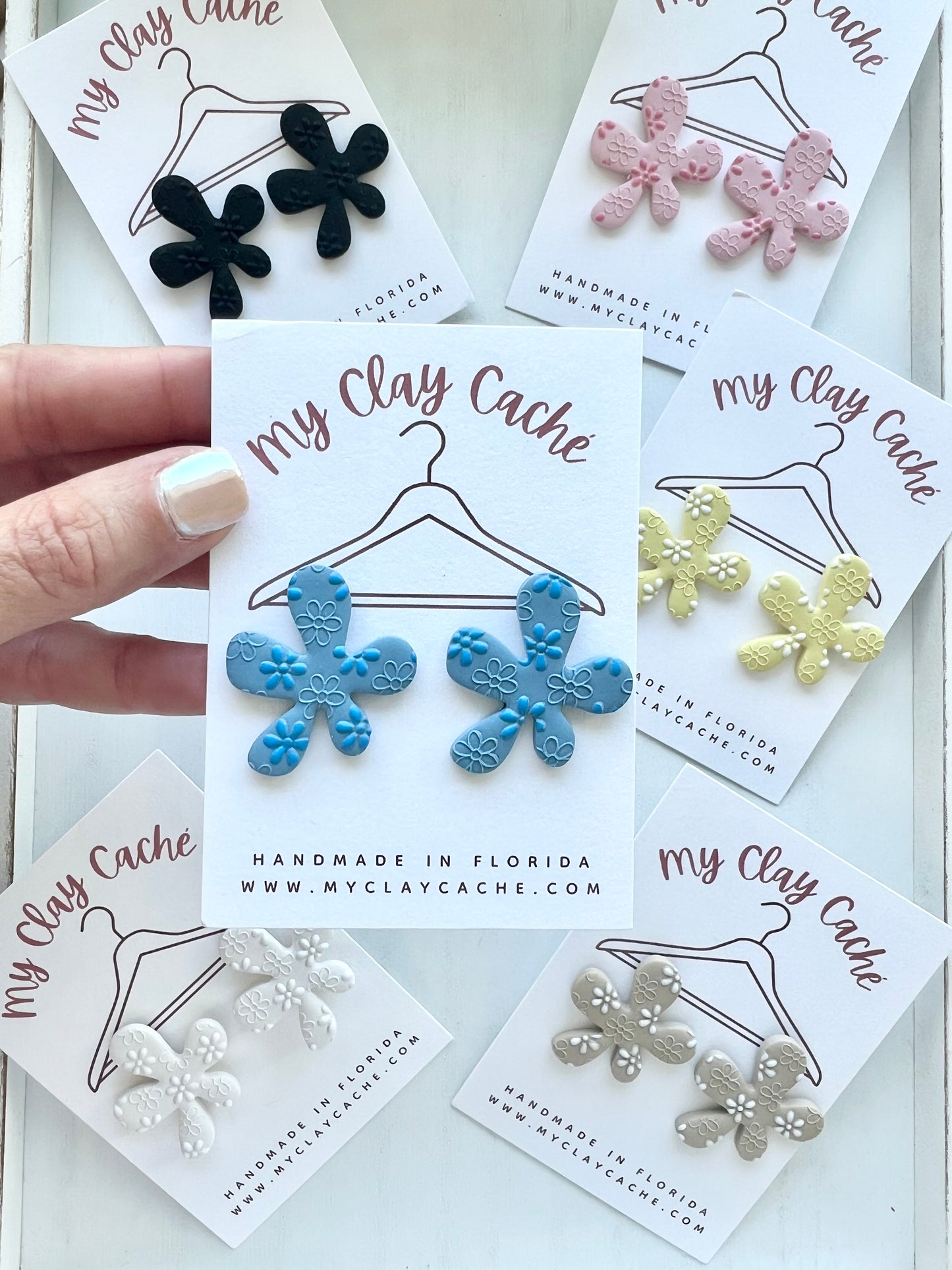 Funky Flower Statement Studs
