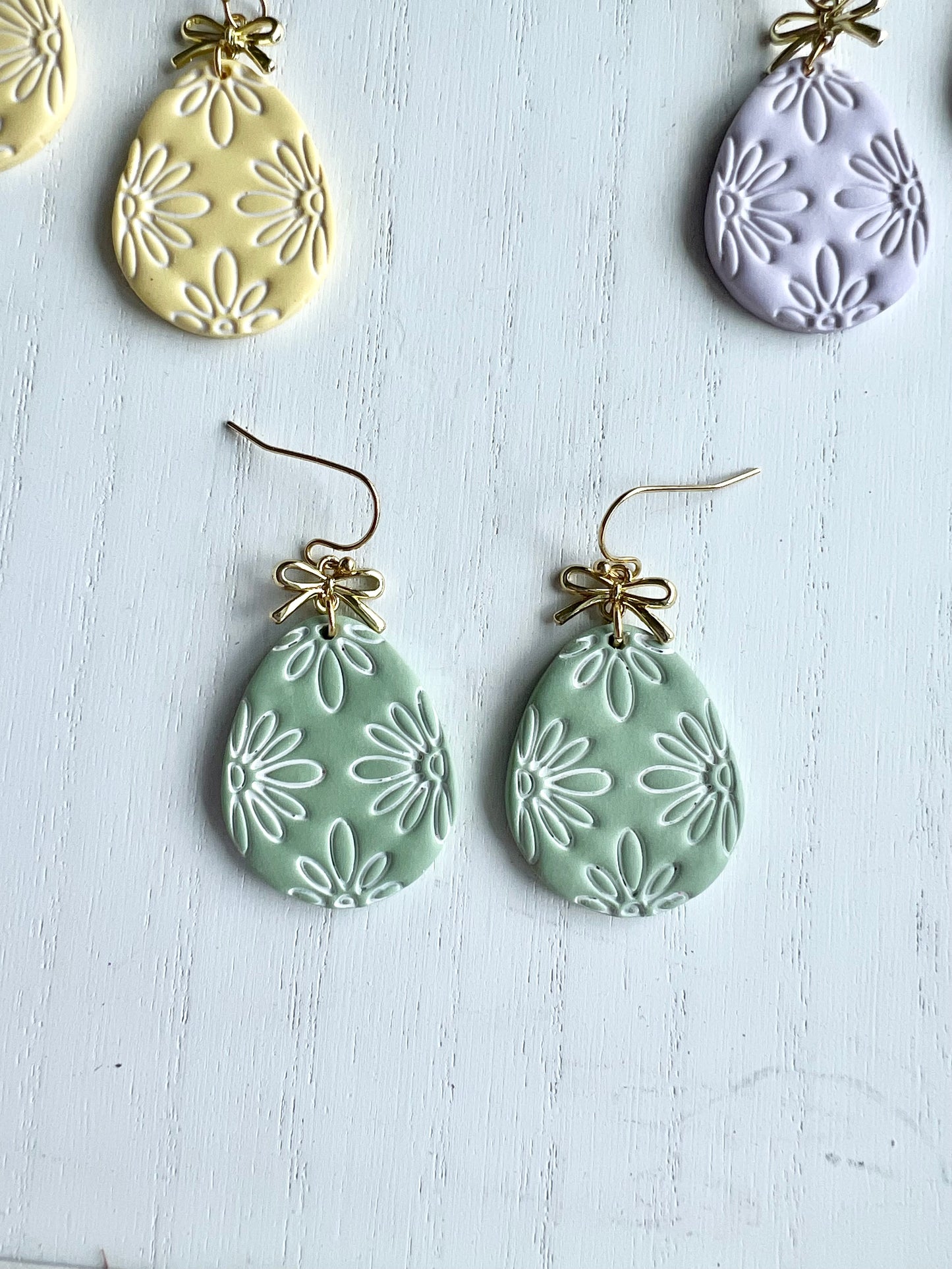Boho Floral Egg Dangles