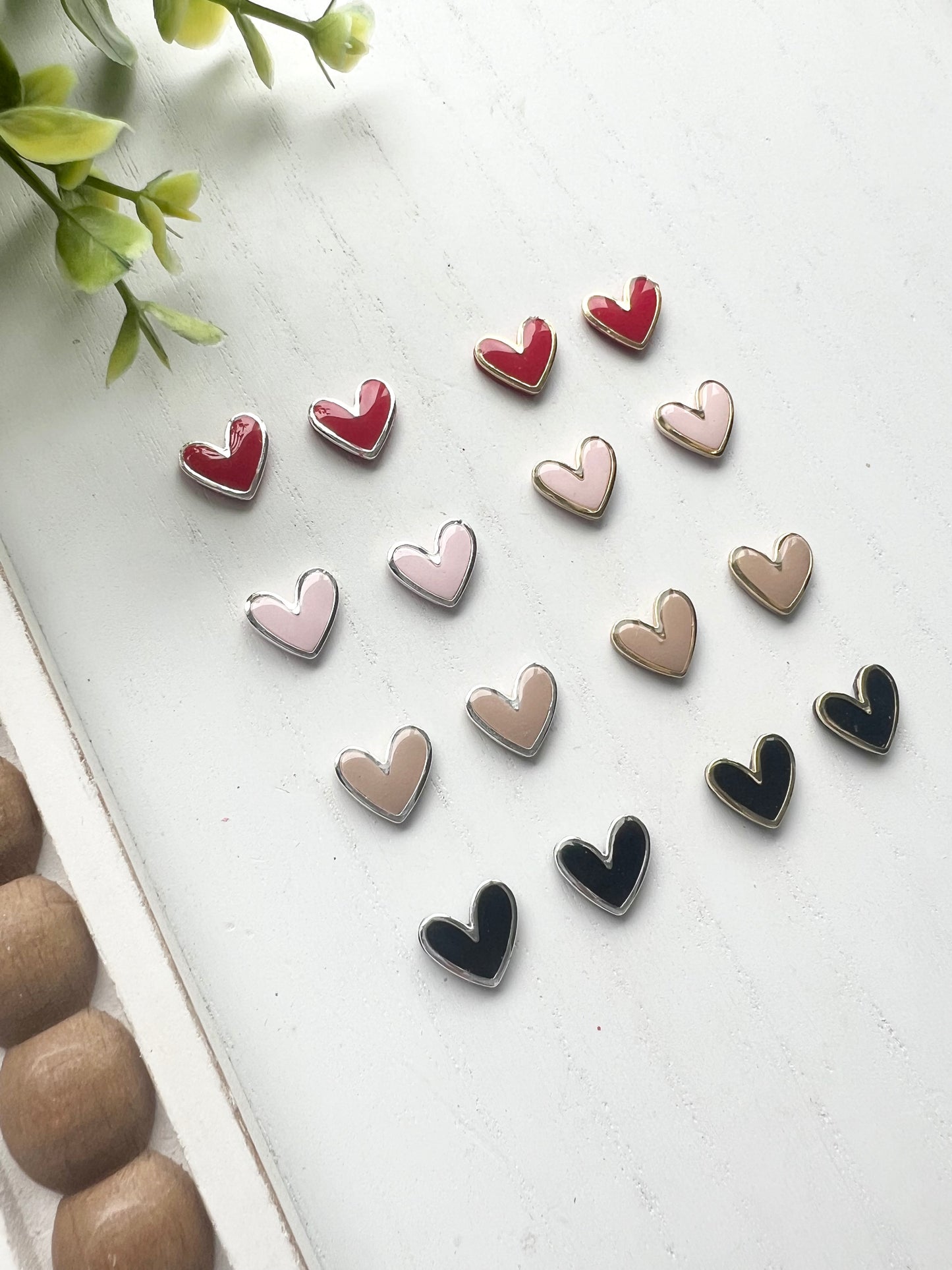 Heart Studs