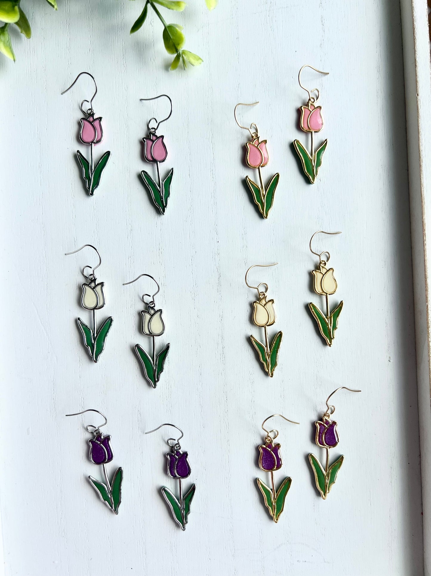 Resin Tulip Dangles