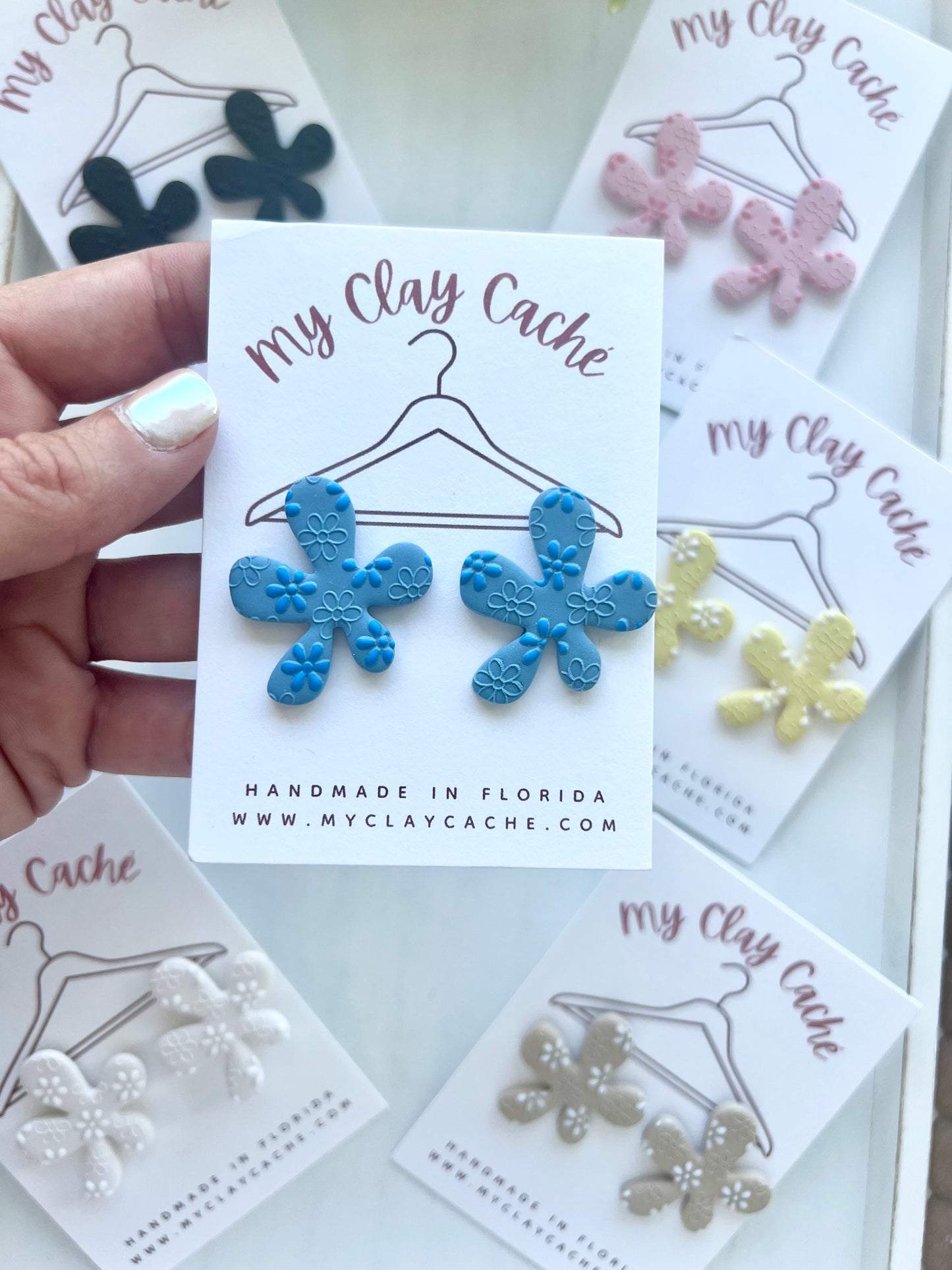 Funky Flower Statement Studs