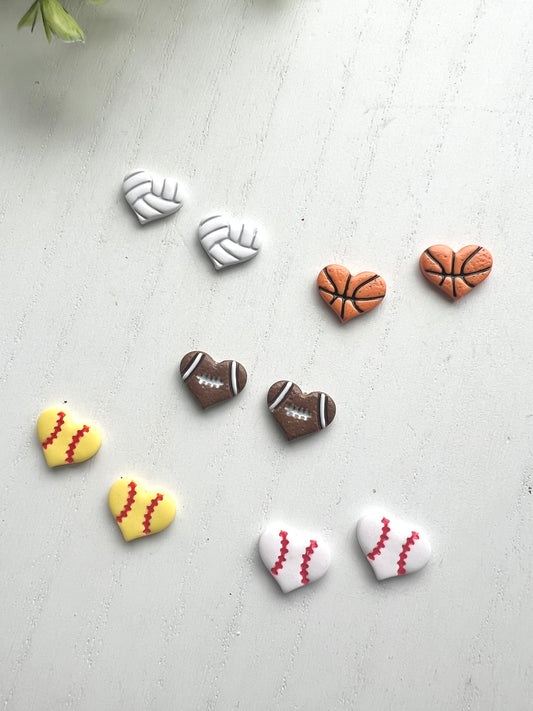 Sports Heart Studs