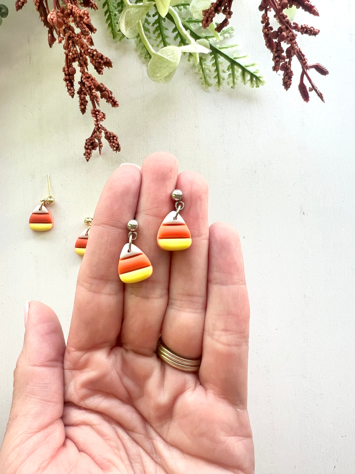 Dainty Candy Corn Dangles