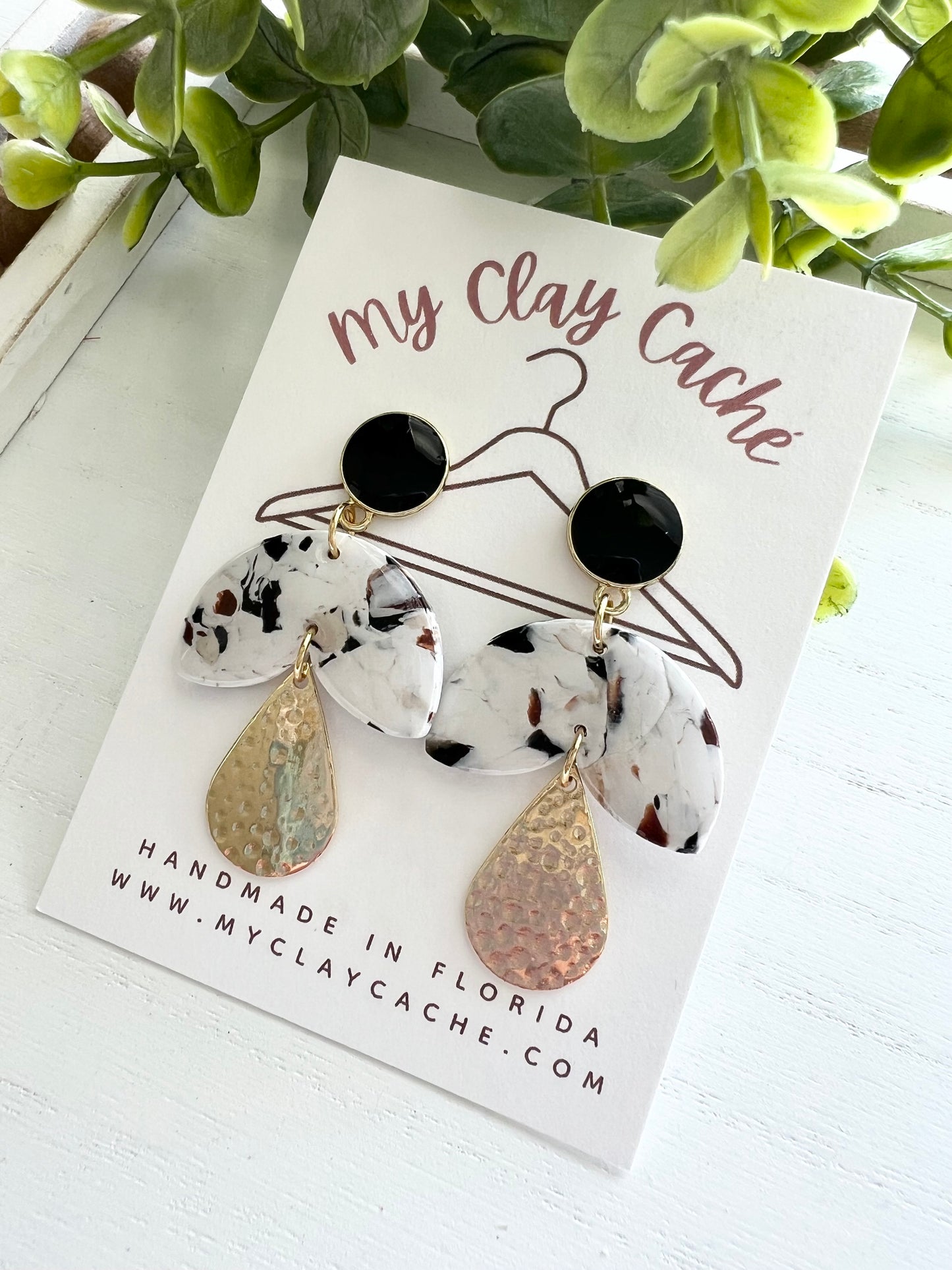 Moody Gold Charm Dangles