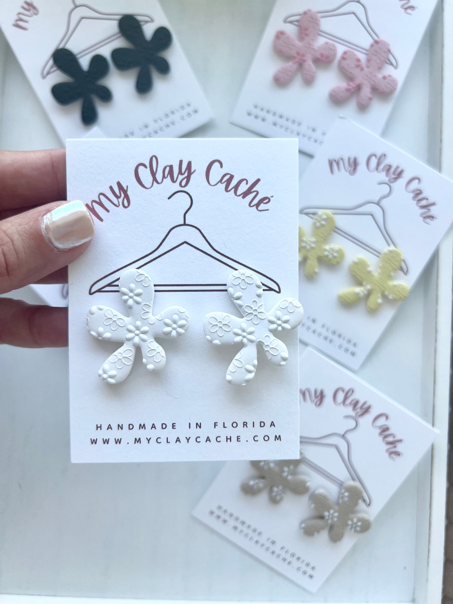 Funky Flower Statement Studs
