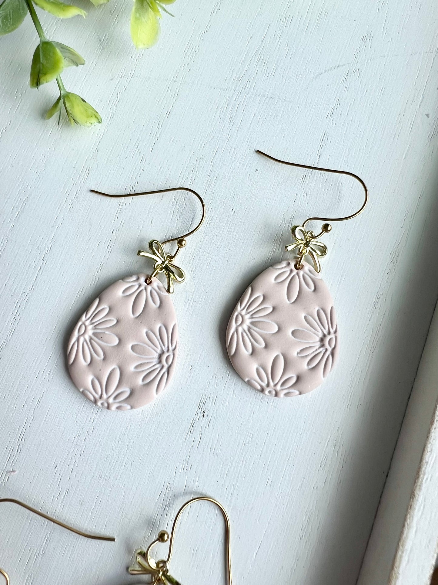 Boho Floral Egg Dangles