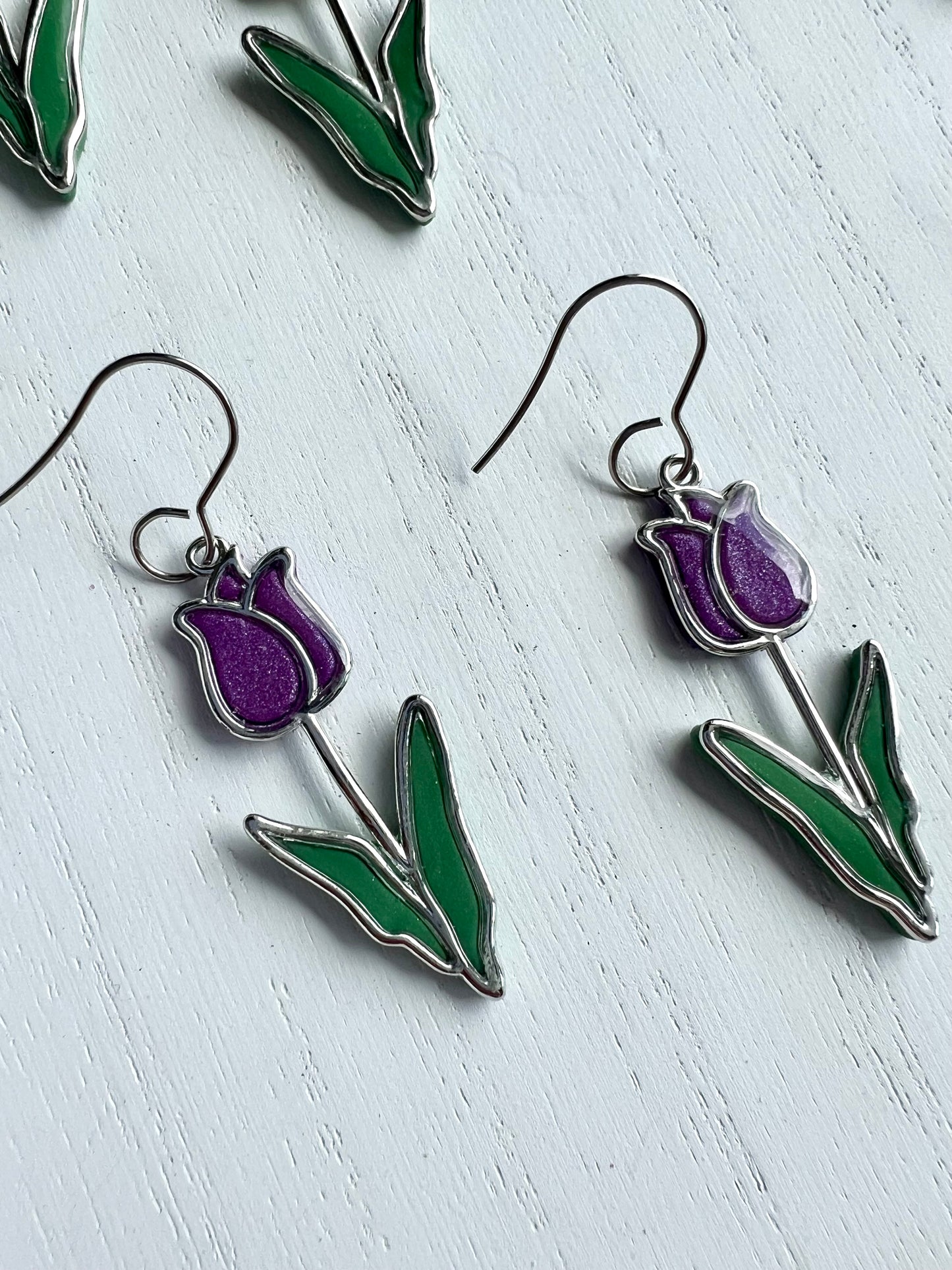 Resin Tulip Dangles