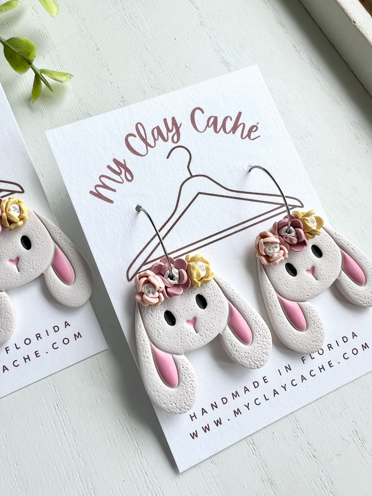 Flower Crown Bunny Hoops