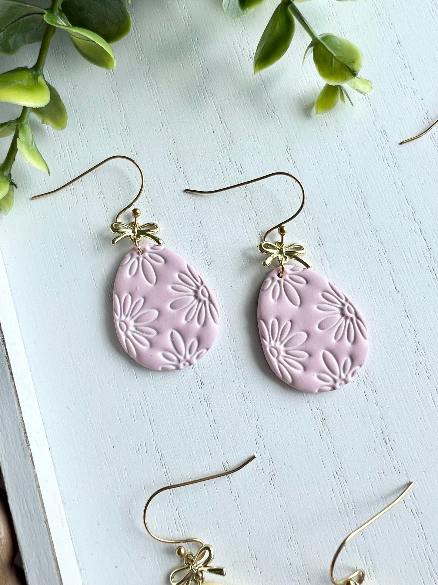 Boho Floral Egg Dangles