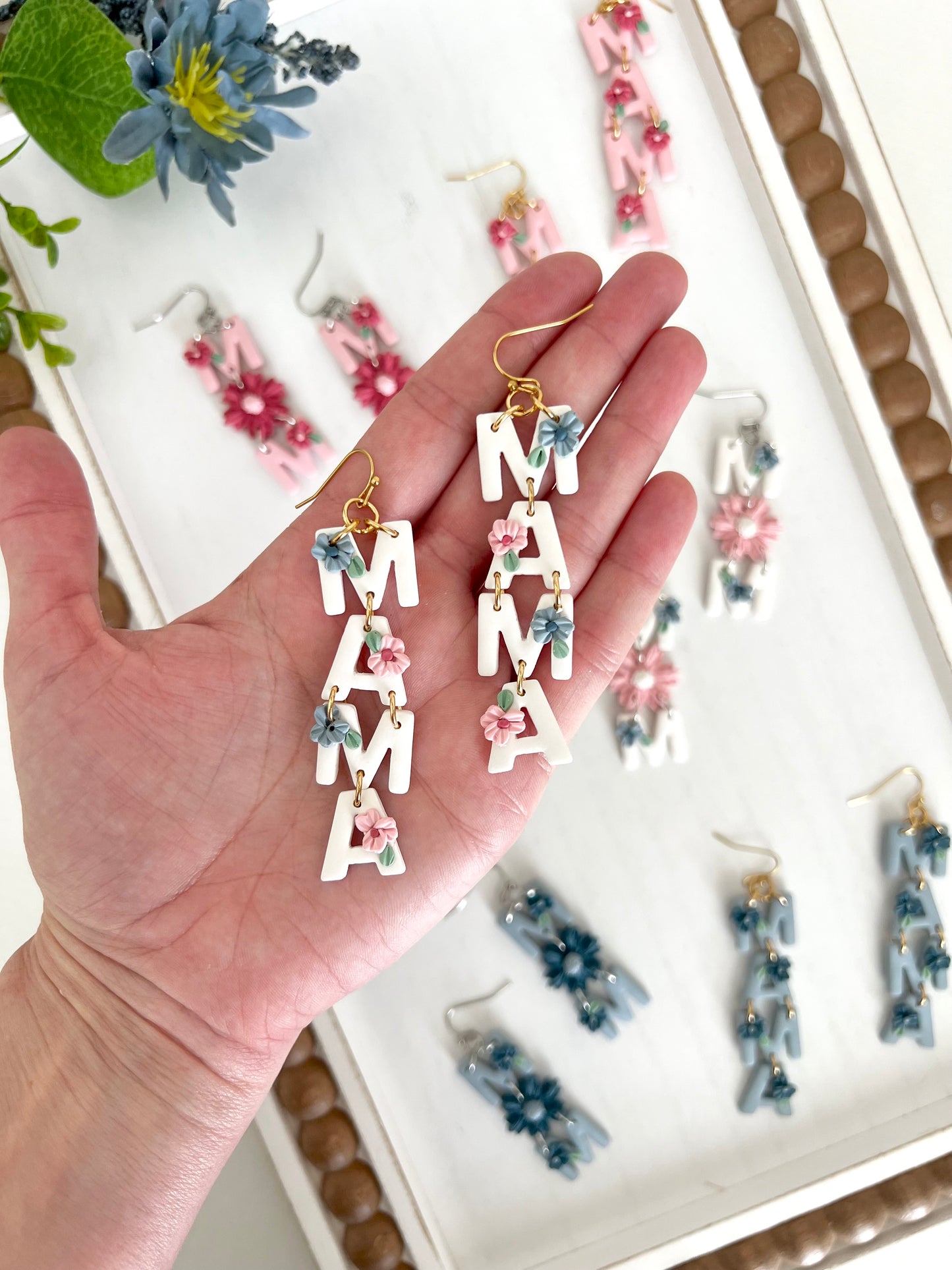 Mom and Mama Dangle Earrings