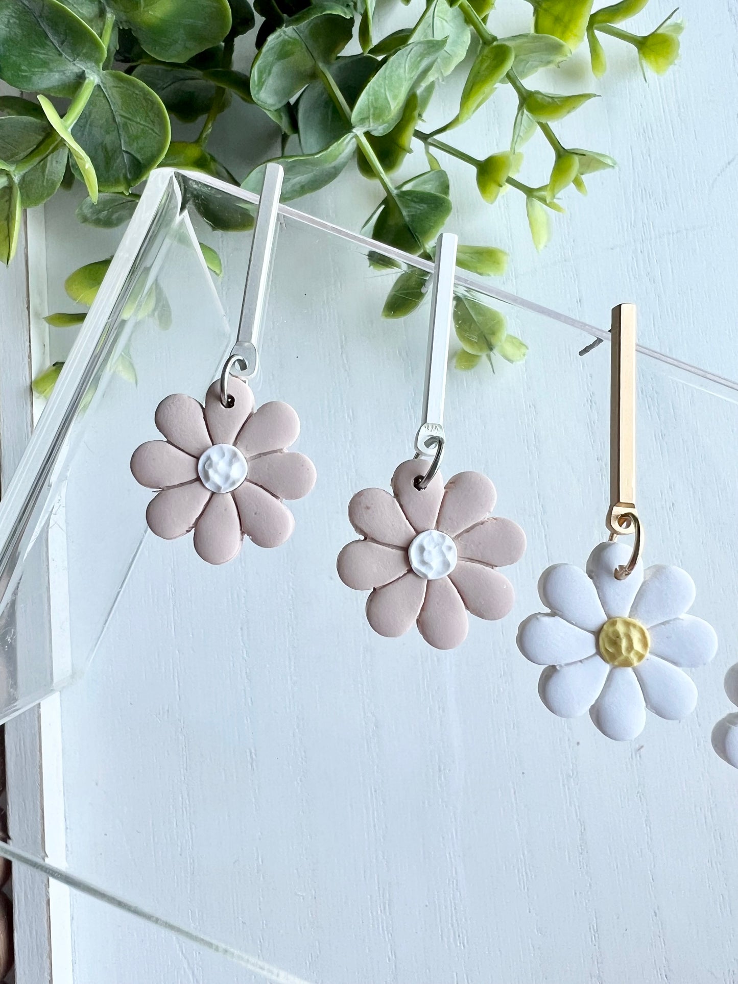 Small Daisy Bar Post Dangles