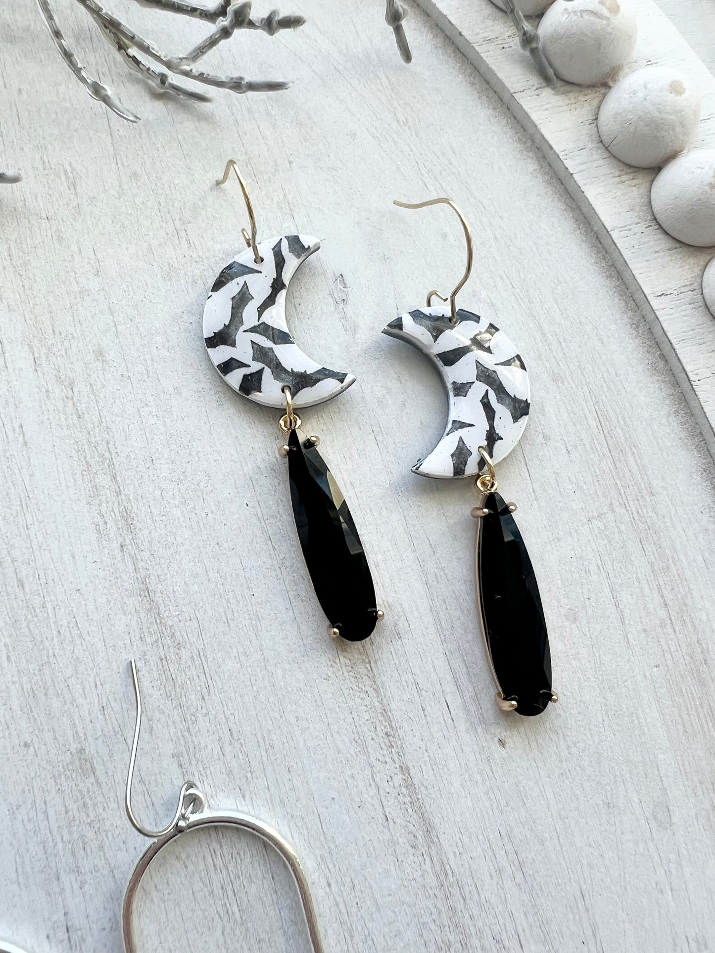 Bat Print Dangles (various styles)