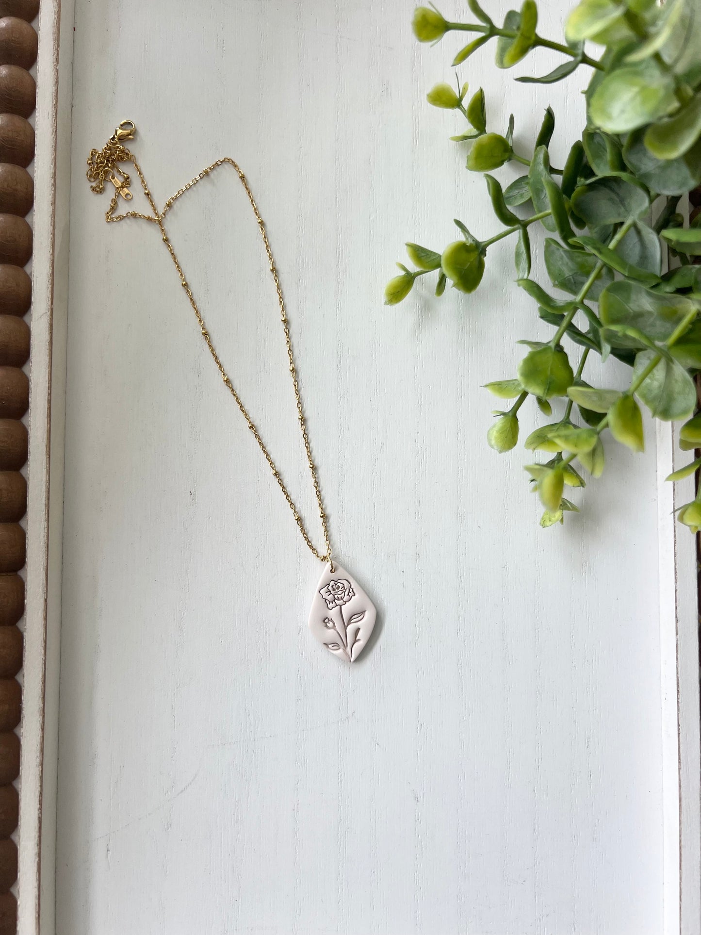 Birth Flower Earrings and Necklaces