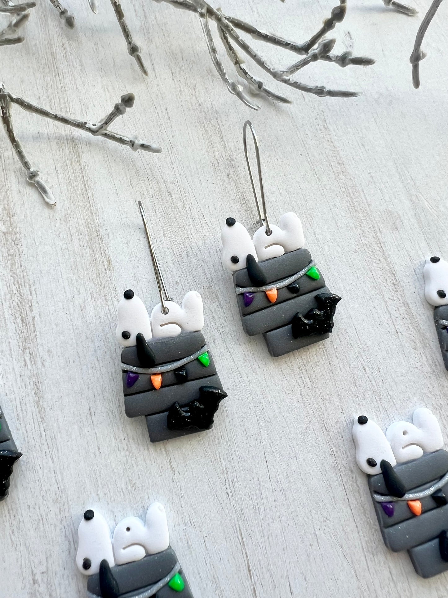 Snoopy Halloween Earrings