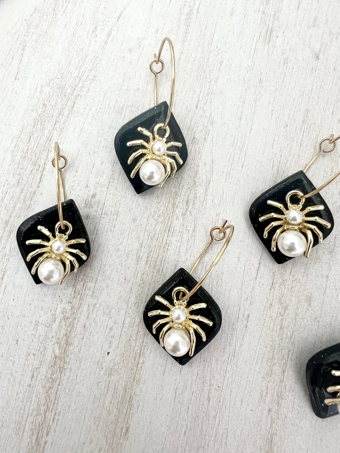 Elegant Spider Hoops