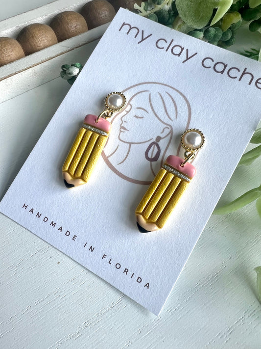 Dainty Pearl Post Pencils