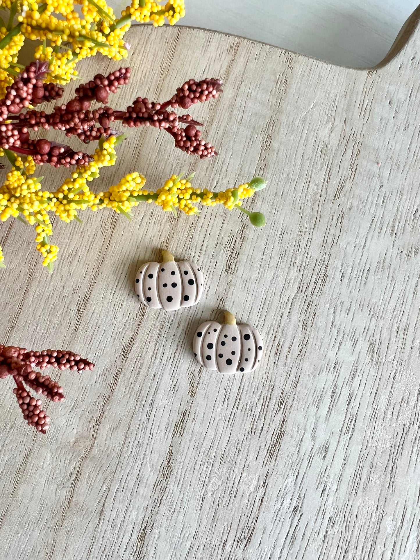 Pumpkin Studs/Dainty Hoops