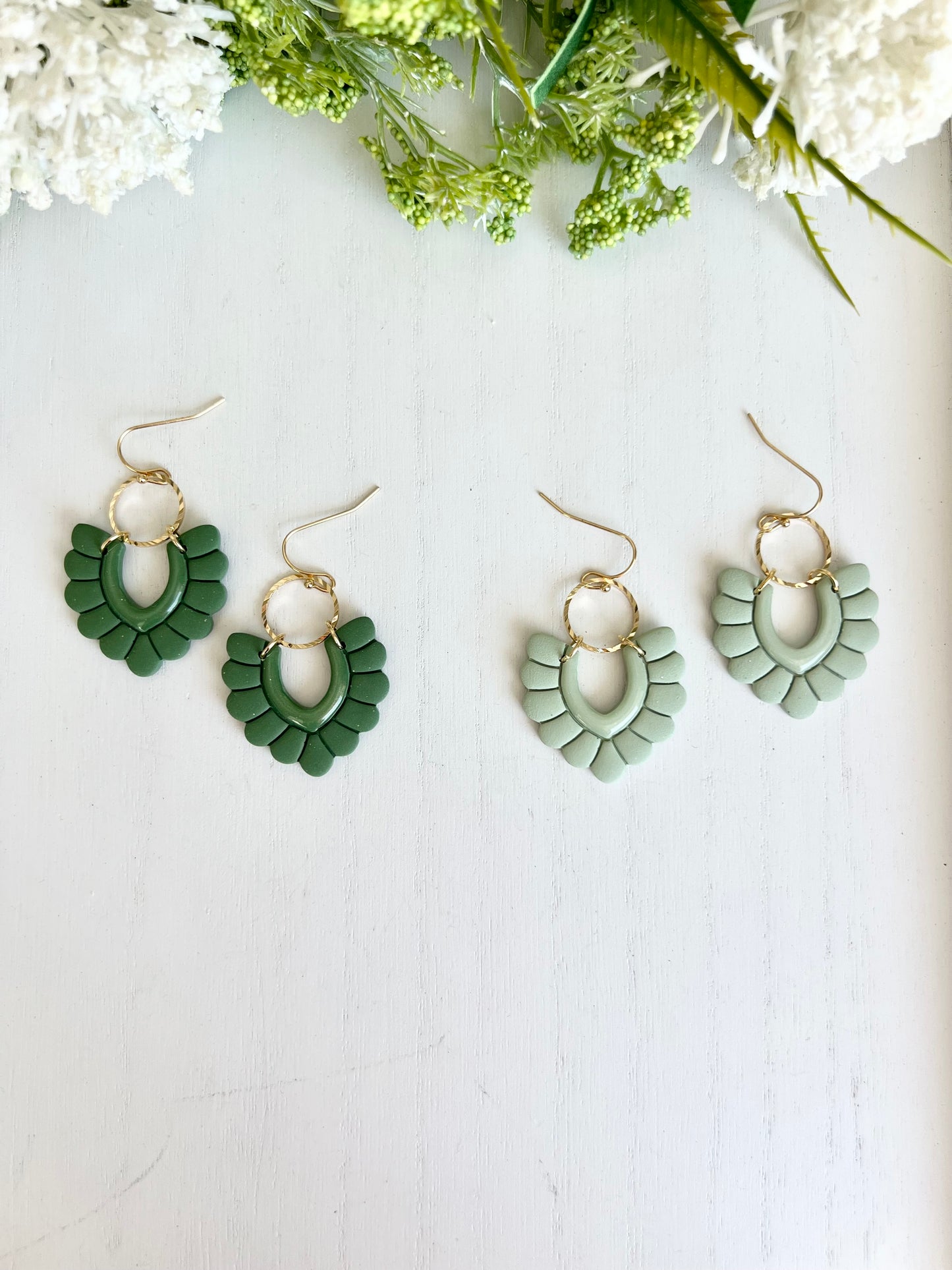 Green Bubble V Dangles