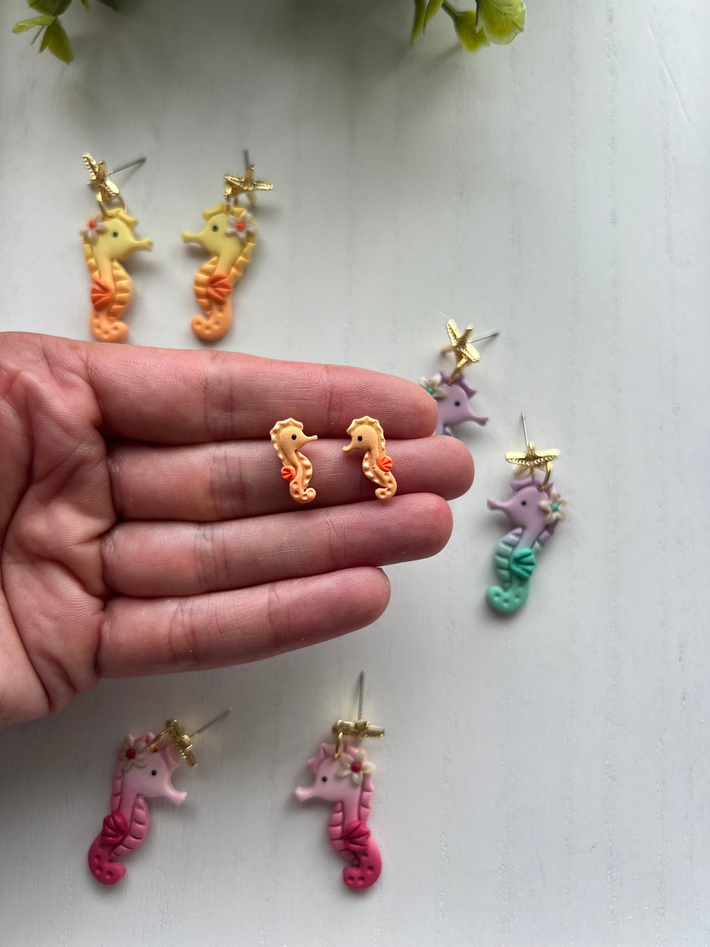 Seahorse Dangles and Studs