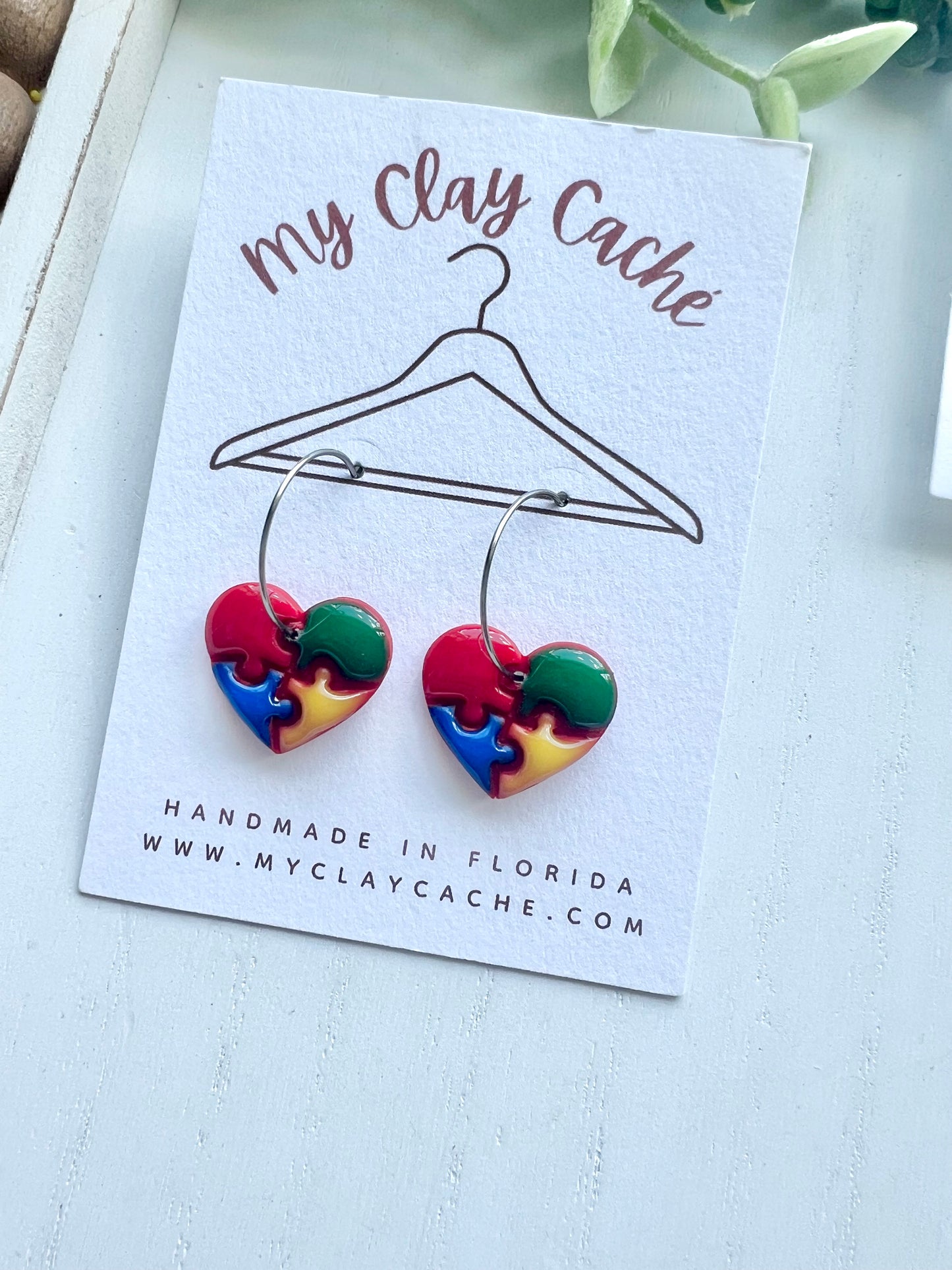 Autistic Awareness Puzzle Earrings (various styles)