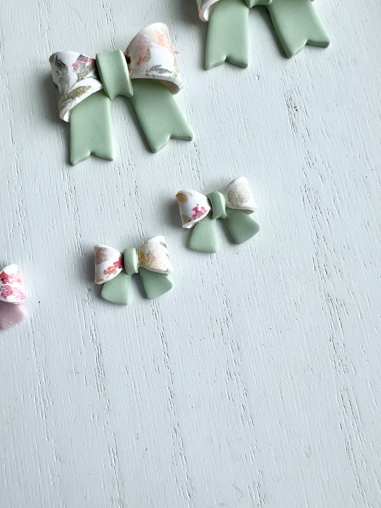 Spring Floral Bow Studs