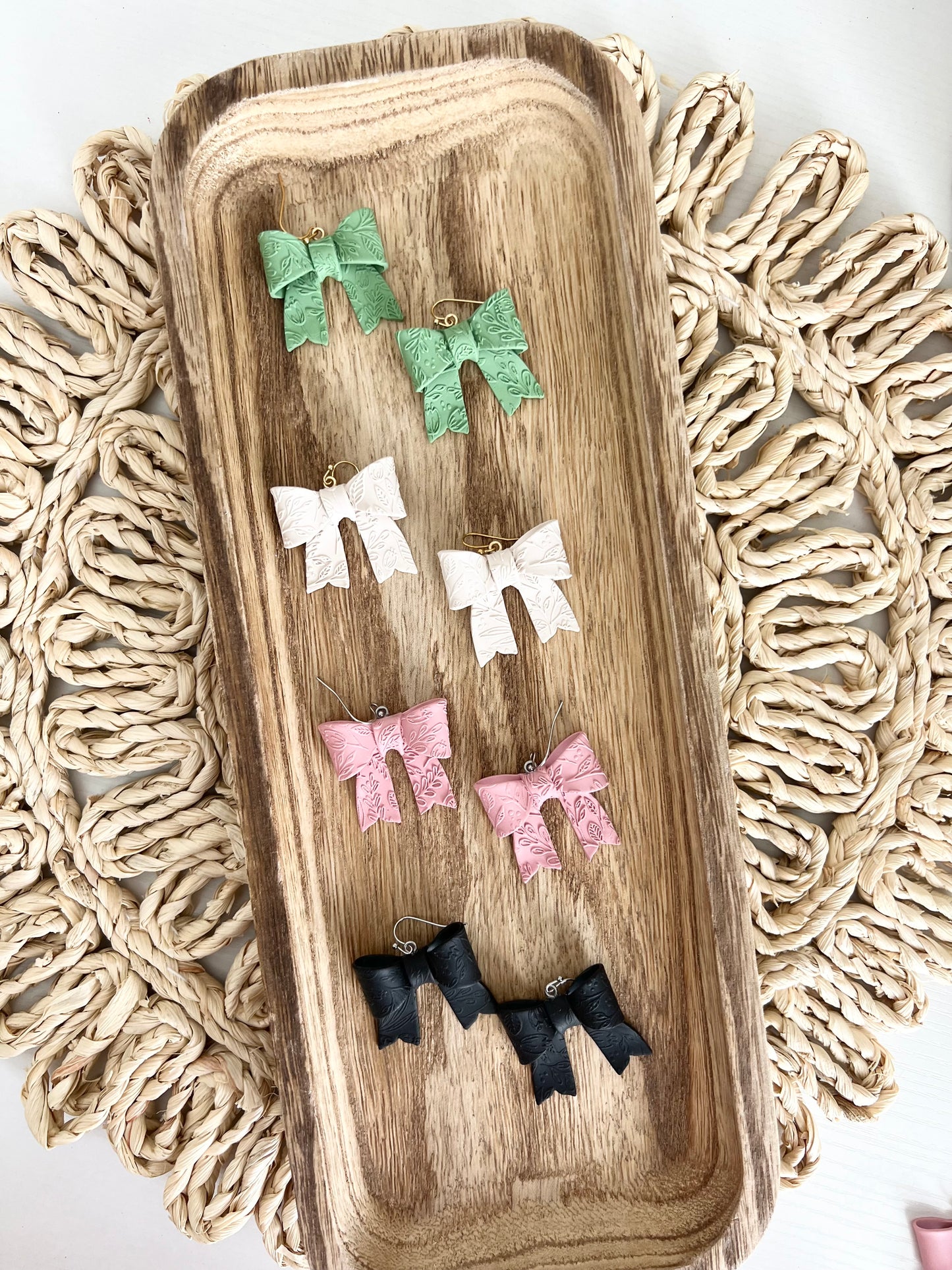 Large Bow Dangles