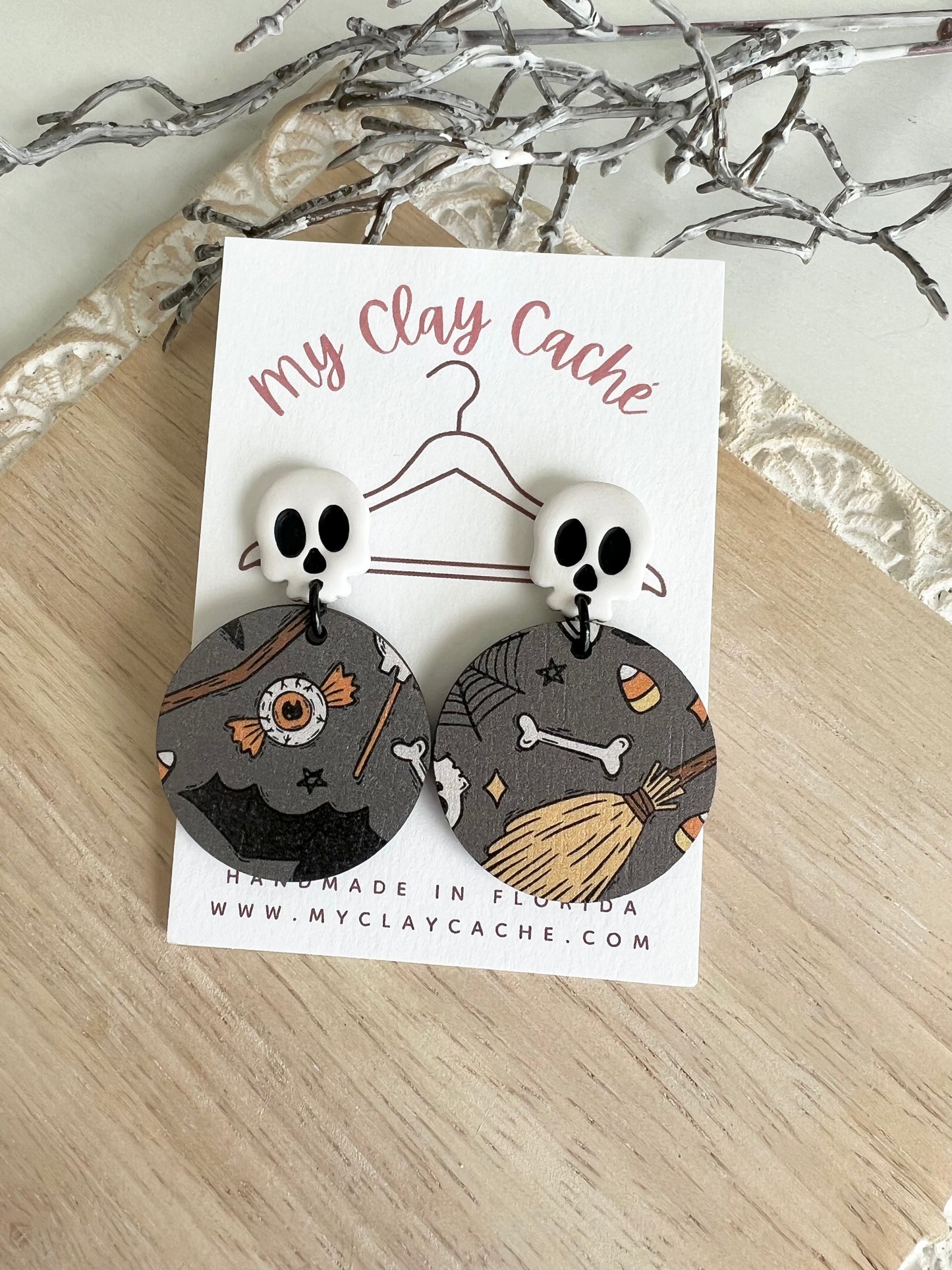 Halloween Skull Hoops