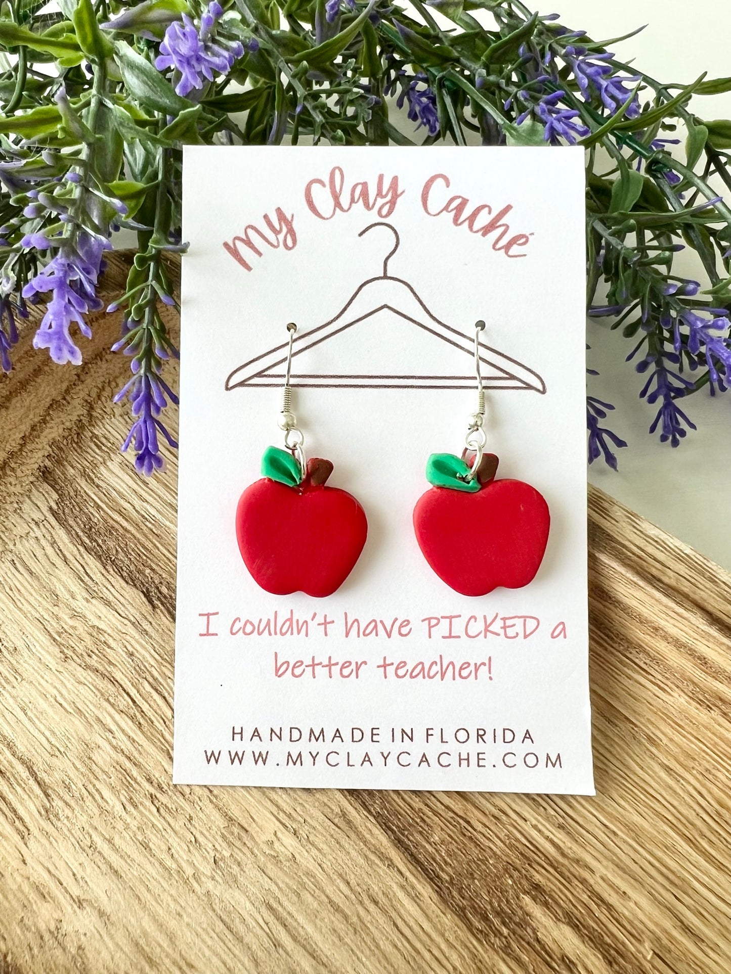 Apple Dangle Earrings