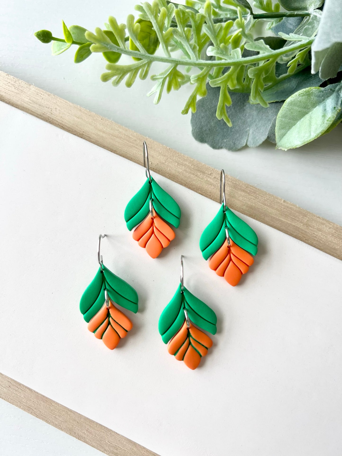 University of Miami 2-Toned Dangles