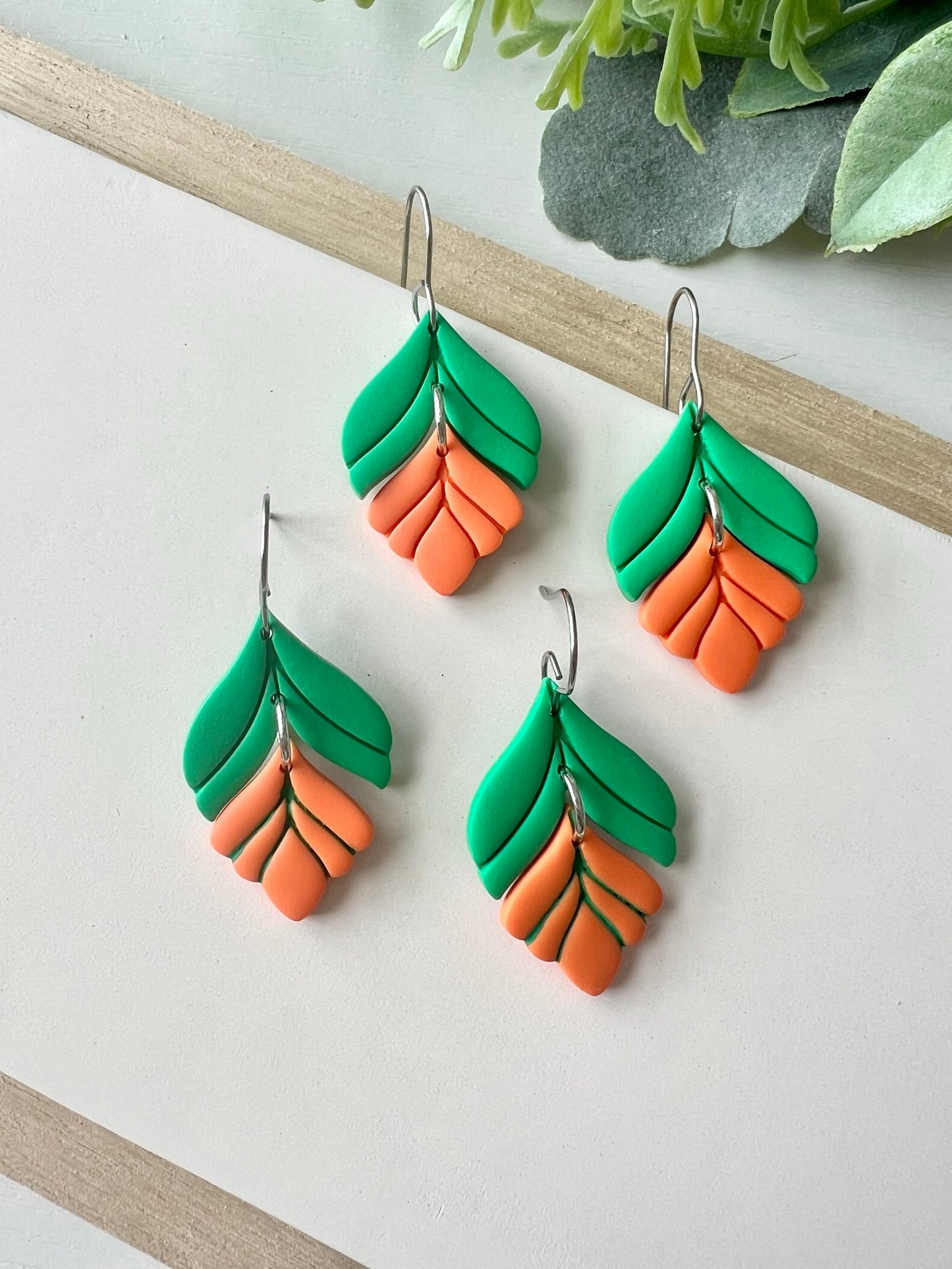 University of Miami 2-Toned Dangles