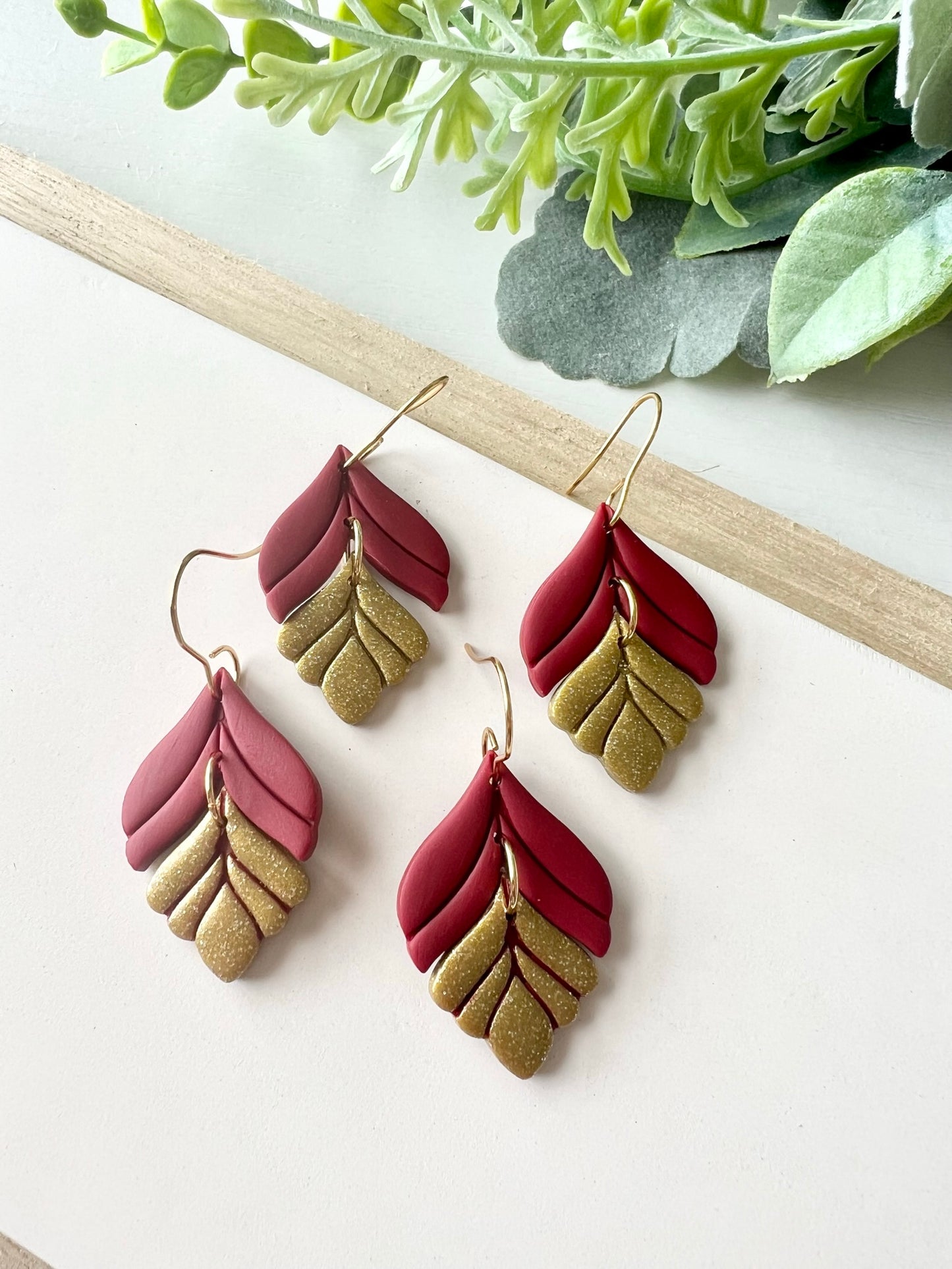 CUSTOM School Color 2-Toned Dangles