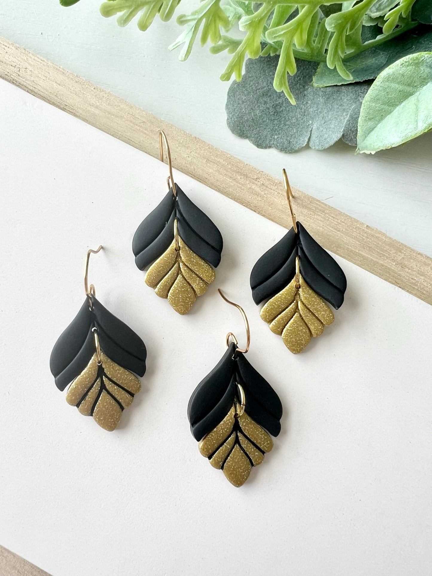 CUSTOM School Color 2-Toned Dangles