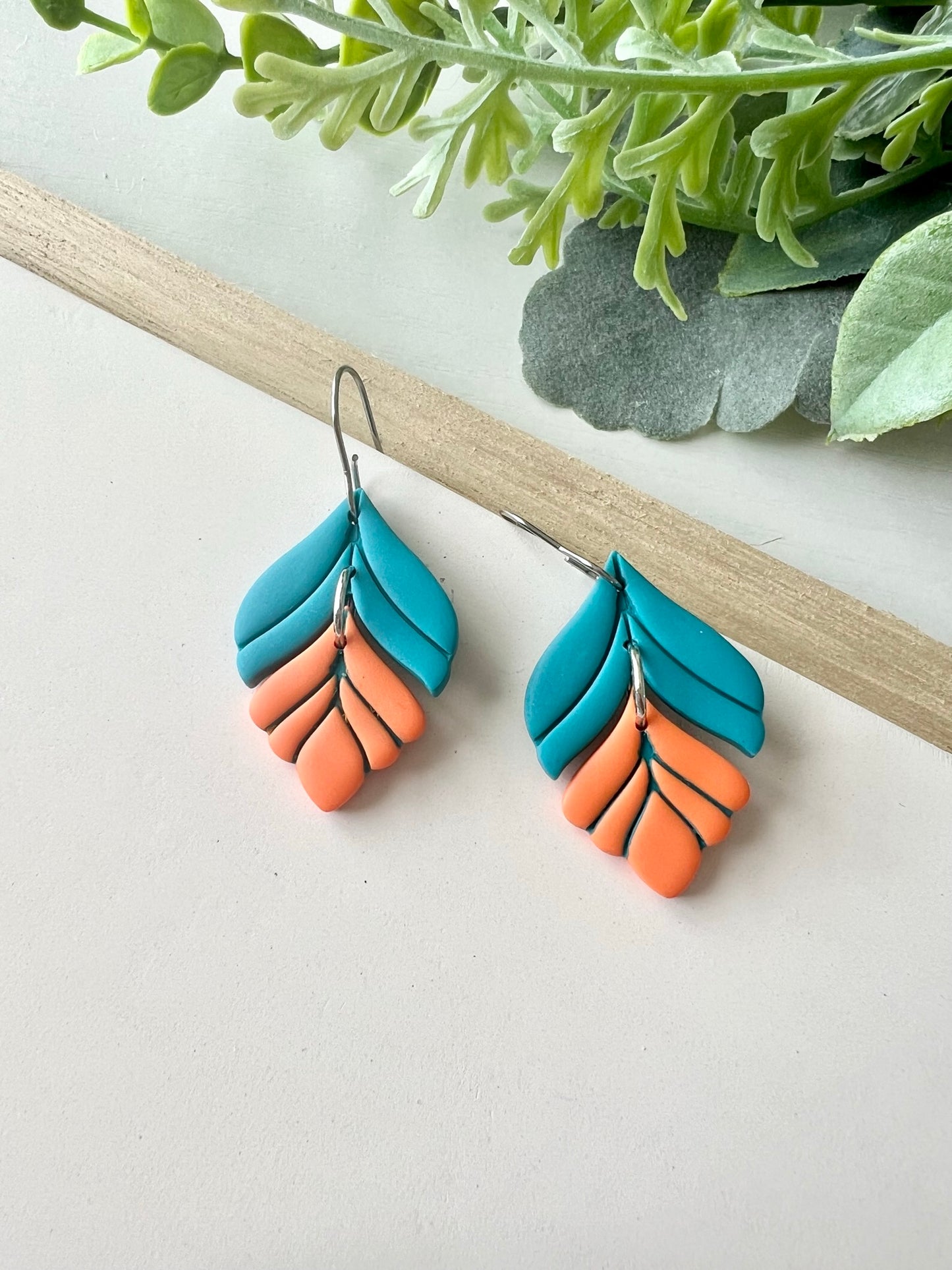 Miami Dolphins 2-Toned Dangles