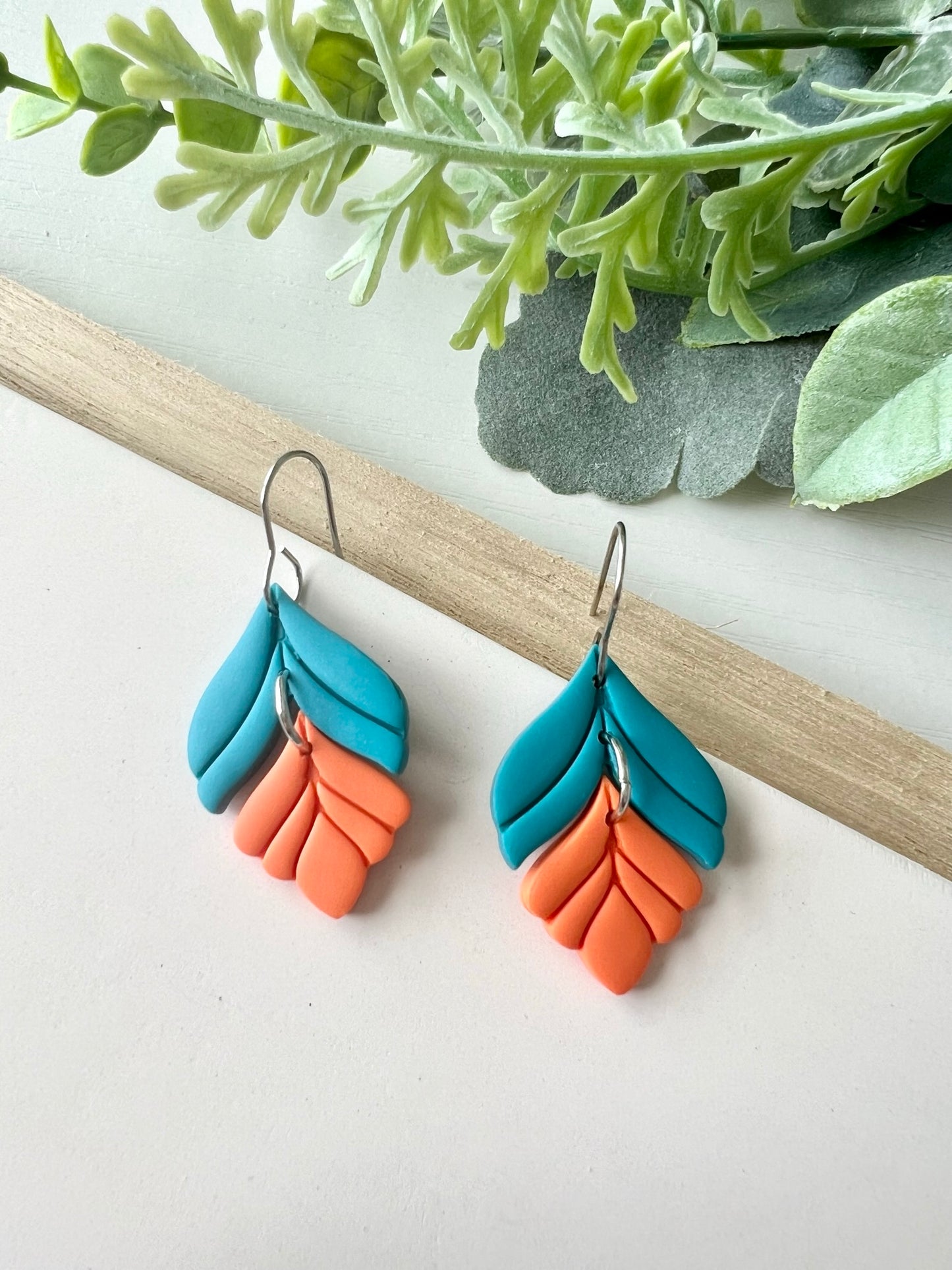 Miami Dolphins 2-Toned Dangles